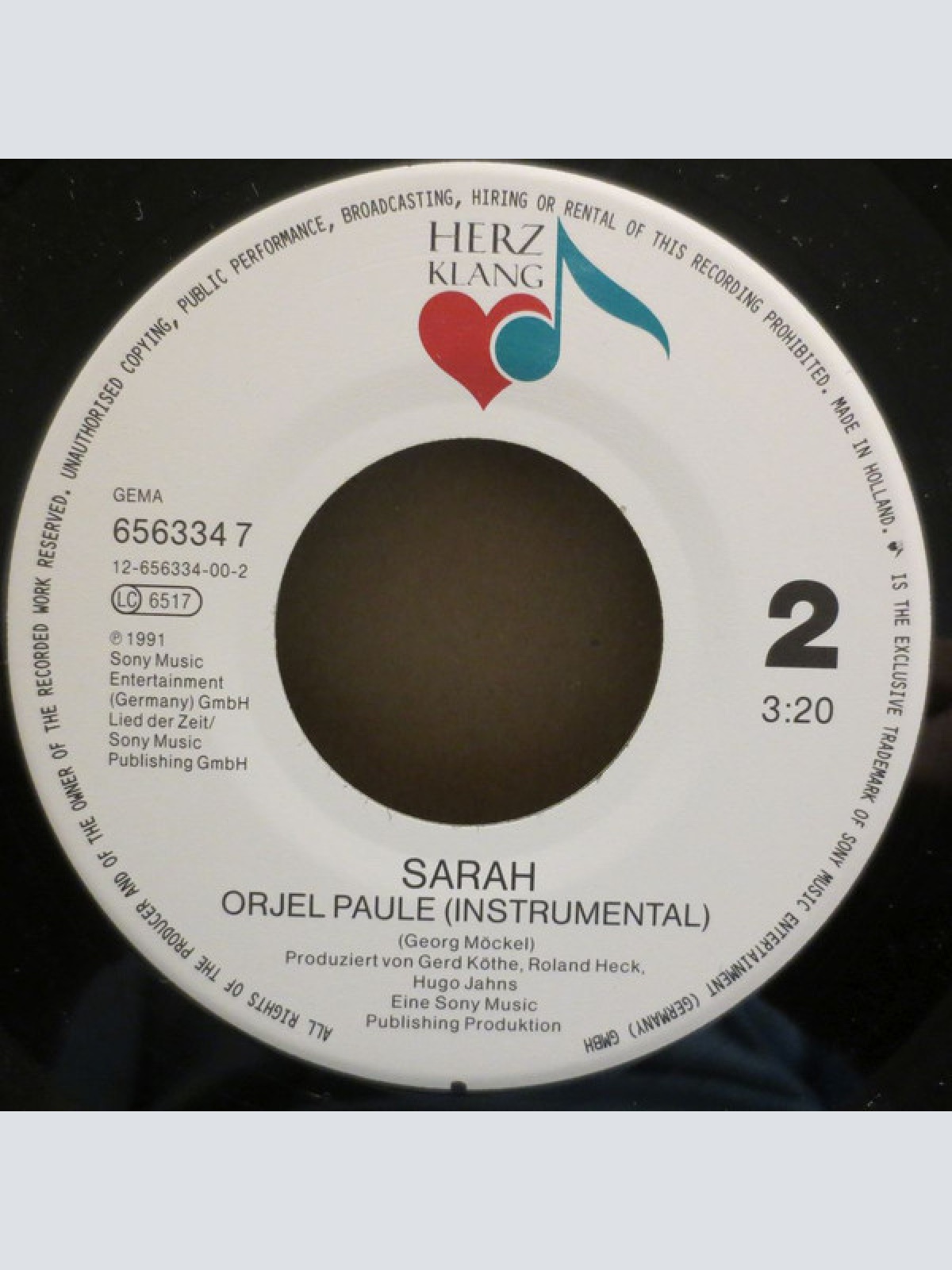Vinyl / Sarah (29) - Orjel Paule