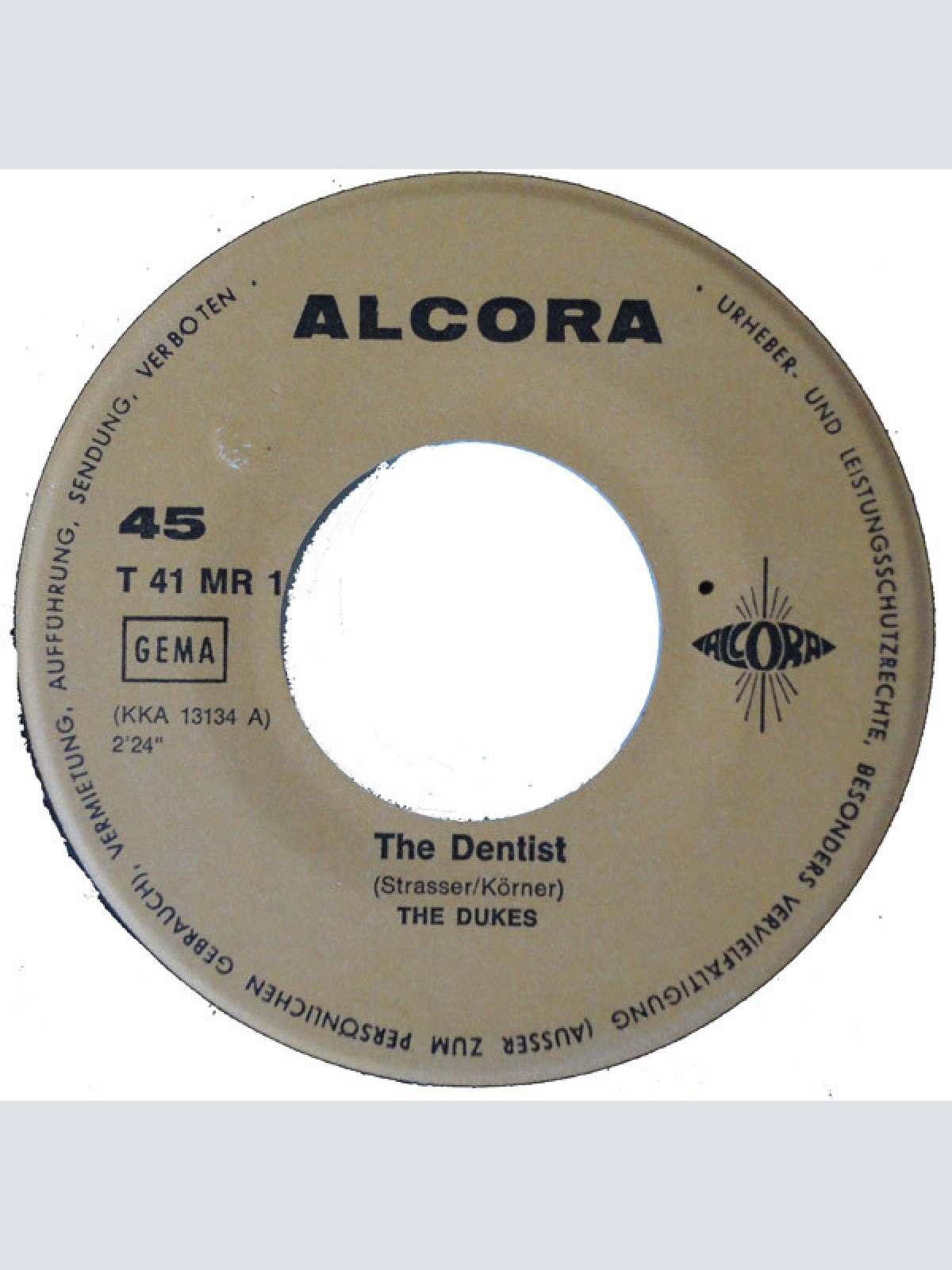 Vinyl / The Dukes (3) - The Dentist / That's My Life