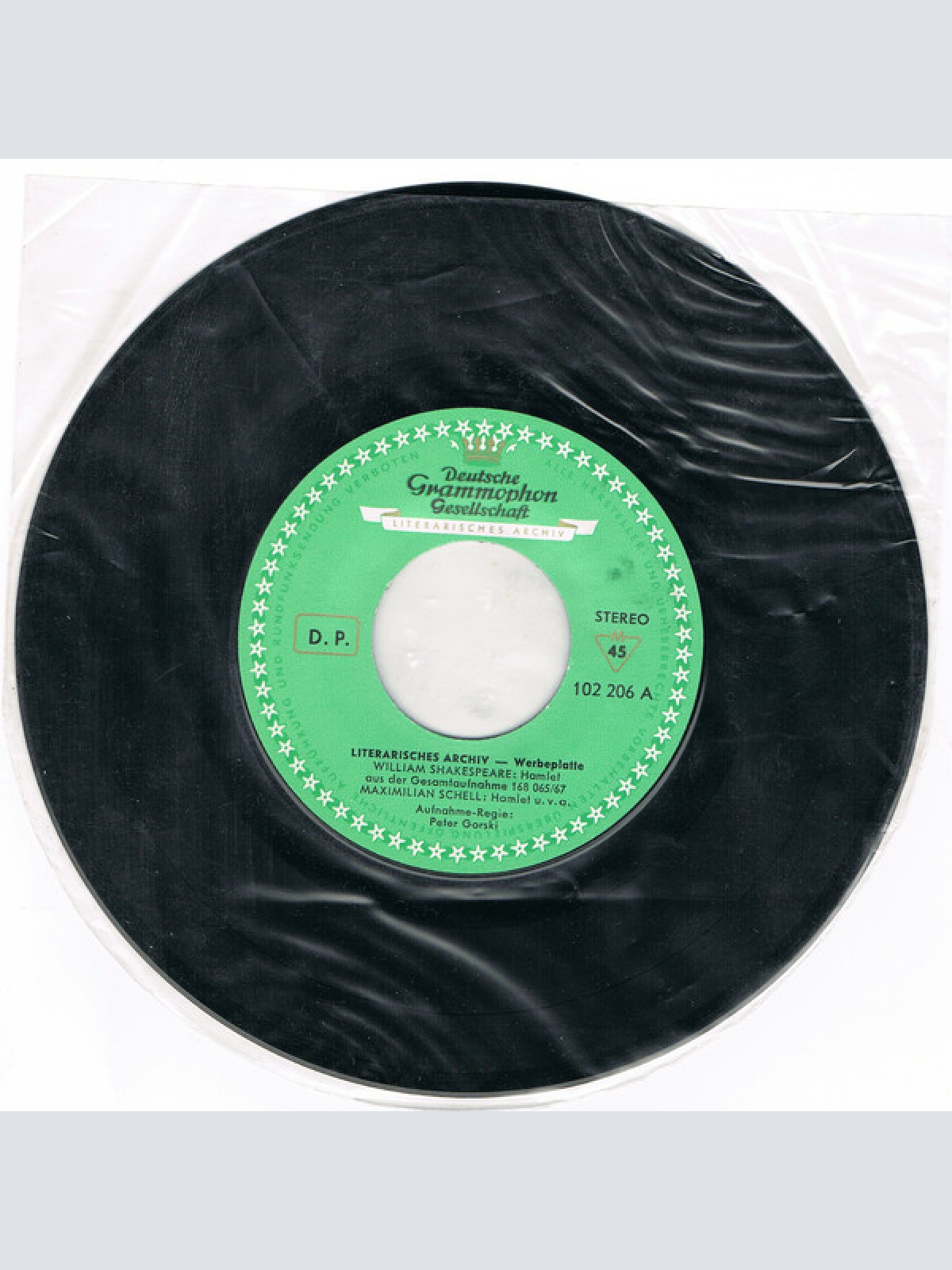 Vinyl / Gustaf Gründgens, Maximilian Schell - Hamlet - Hörproben Aus Der Gesamt-Aufnahme