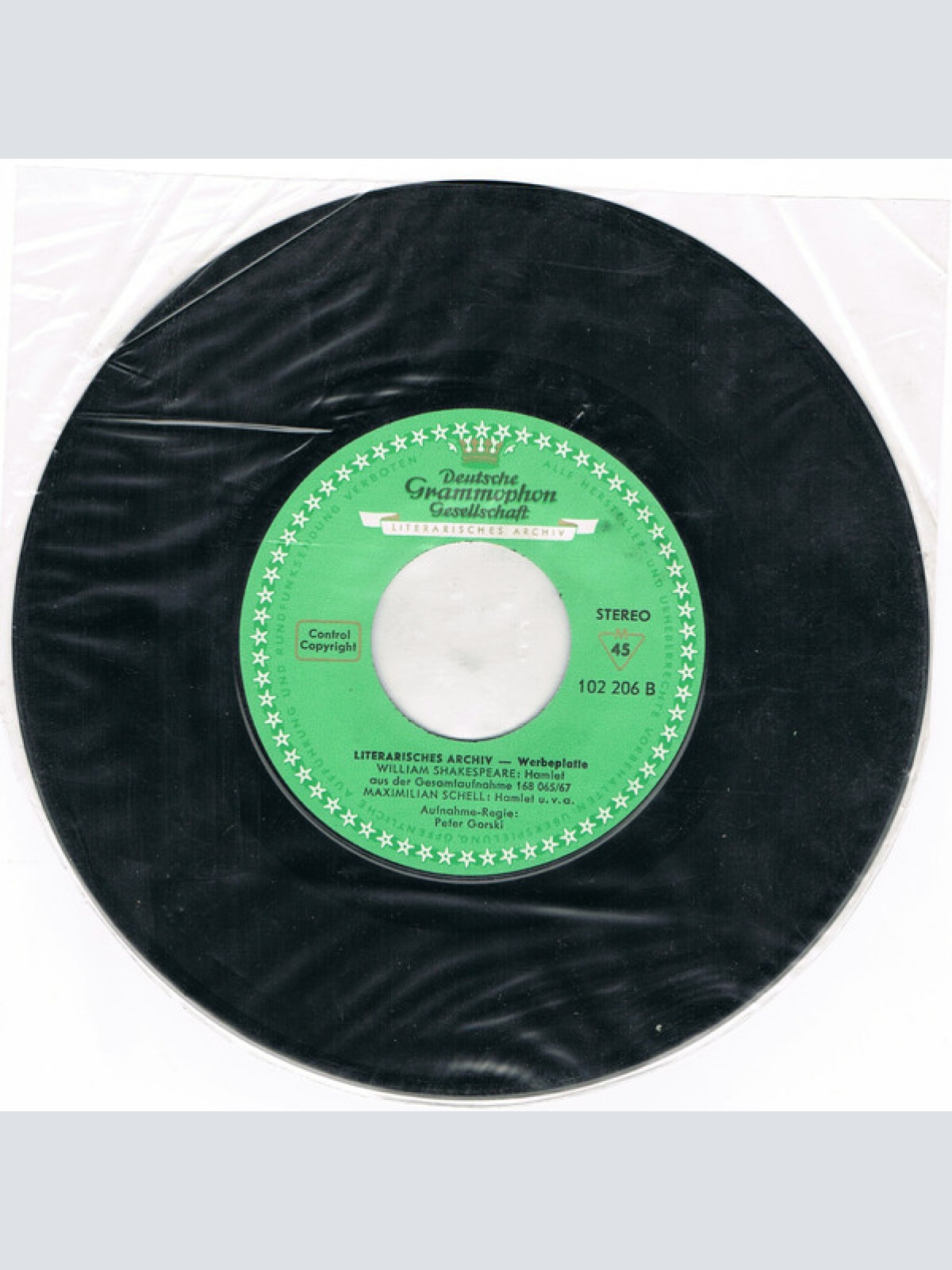 Vinyl / Gustaf Gründgens, Maximilian Schell - Hamlet - Hörproben Aus Der Gesamt-Aufnahme