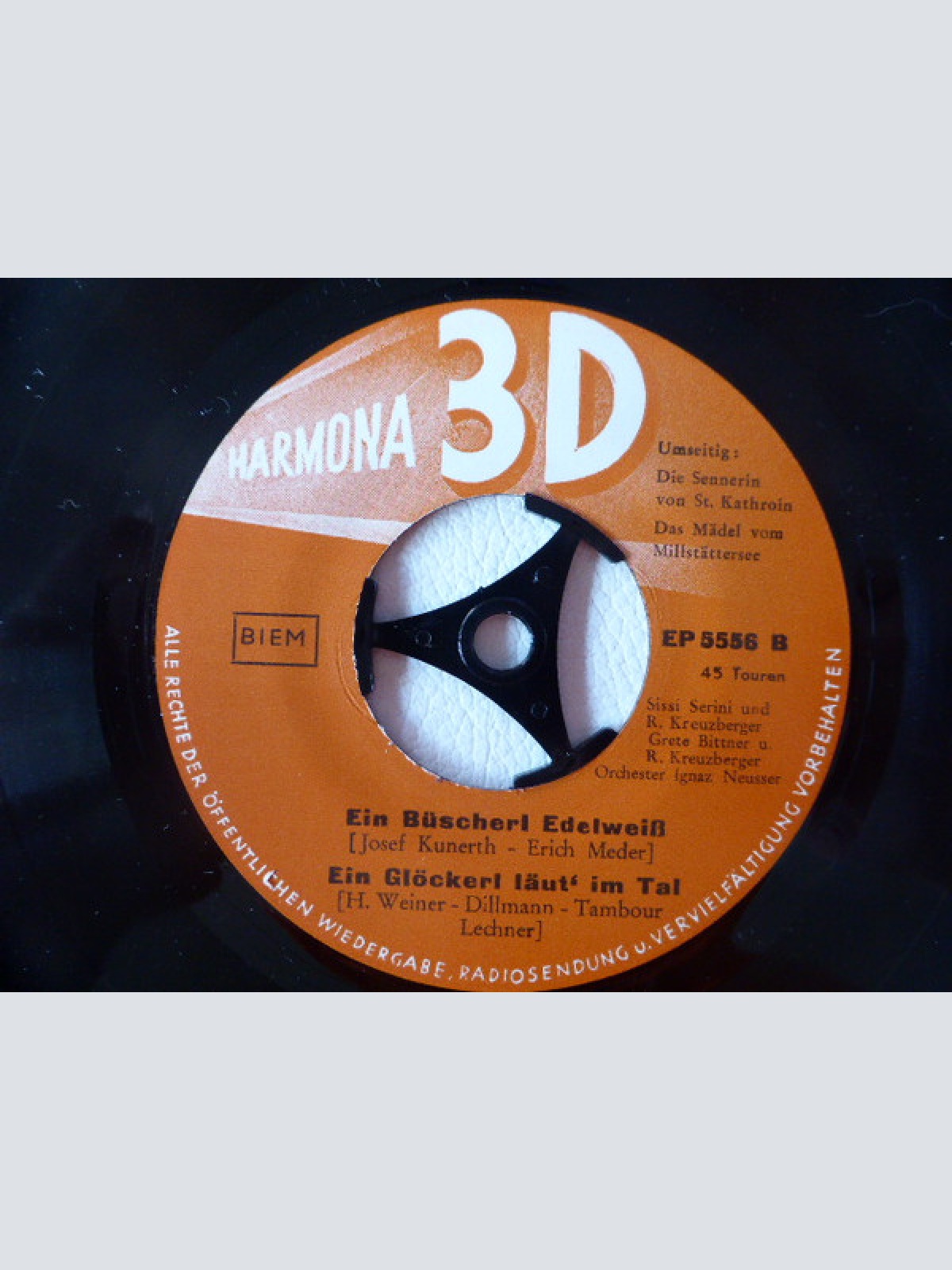 Vinyl / Die Lustigen Senner / Sissi Serini Und R. Kreuzberger* / Grete Bittner U. R. Kreuzberger* - Die Sennerin Von St. Kathrein / Das Mädel Vom Millstättersee / Ein Büschel Edelweiß / Ein Glöckerl Läut' Im Tal