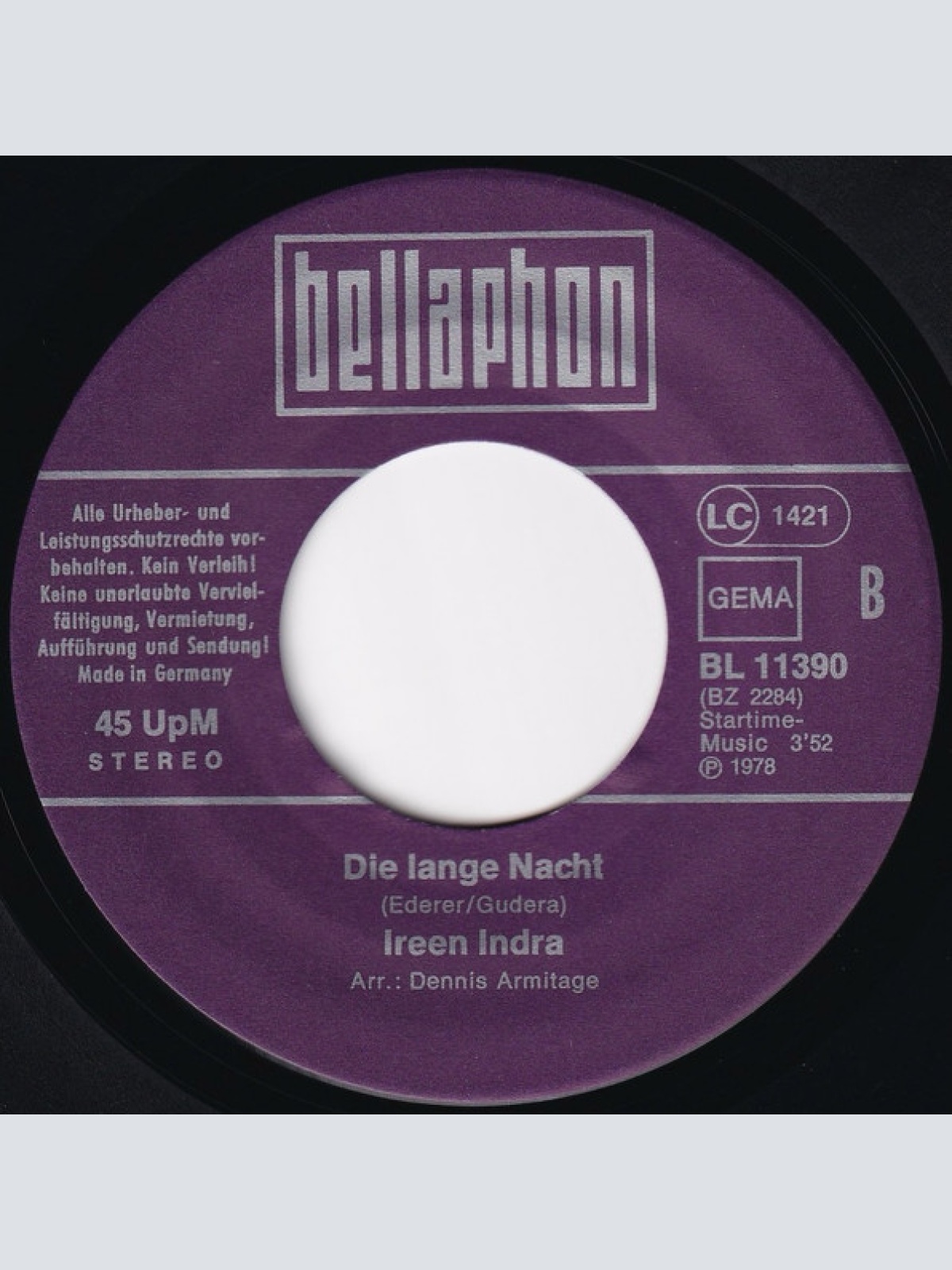 Vinyl / Ireen Indra* - Summer I Love You