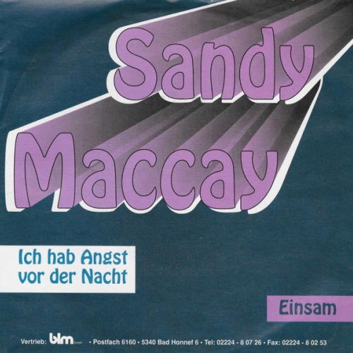 Vinyl / Sandy Maccay - Ich Hab Angst Vor Der Nacht