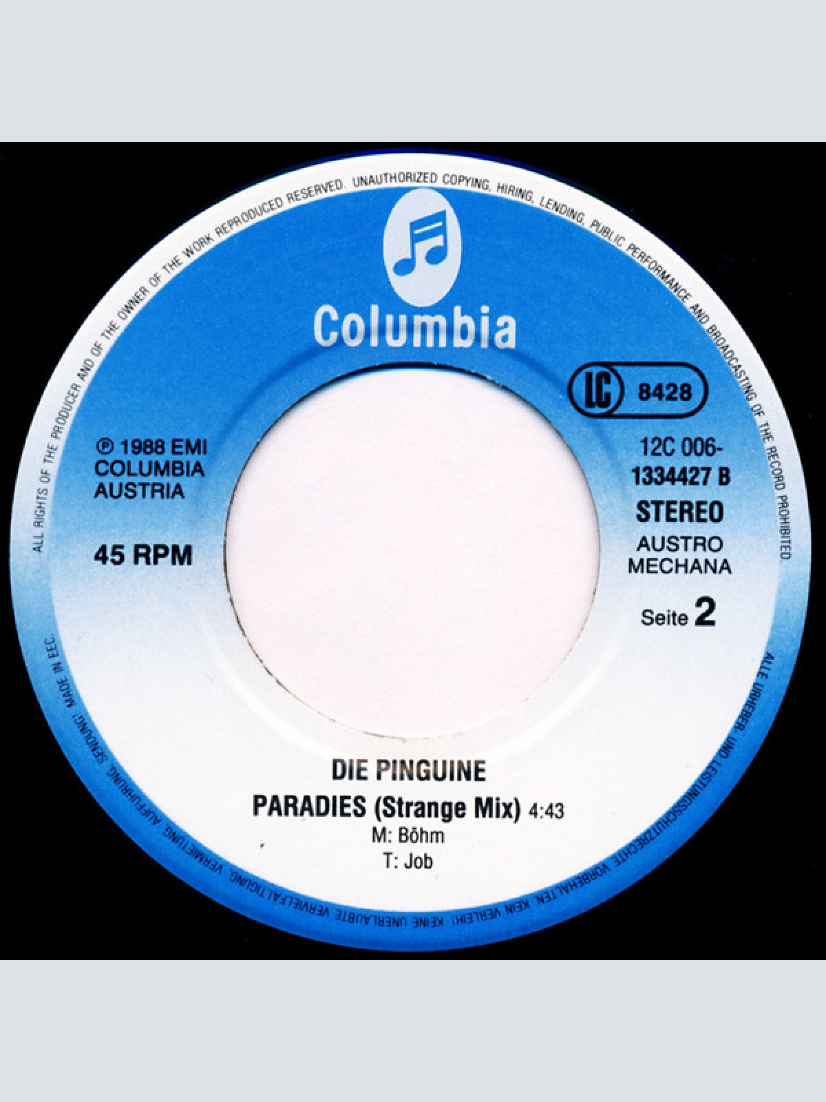 Vinyl / Die Pinguine - Paradies