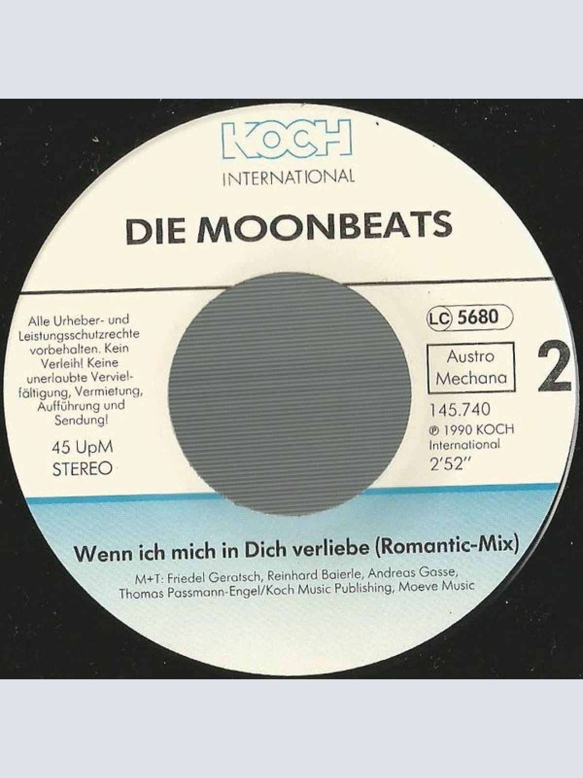 Vinyl / Die Moonbeats* - Wenn Ich Mich In Dich Verliebe