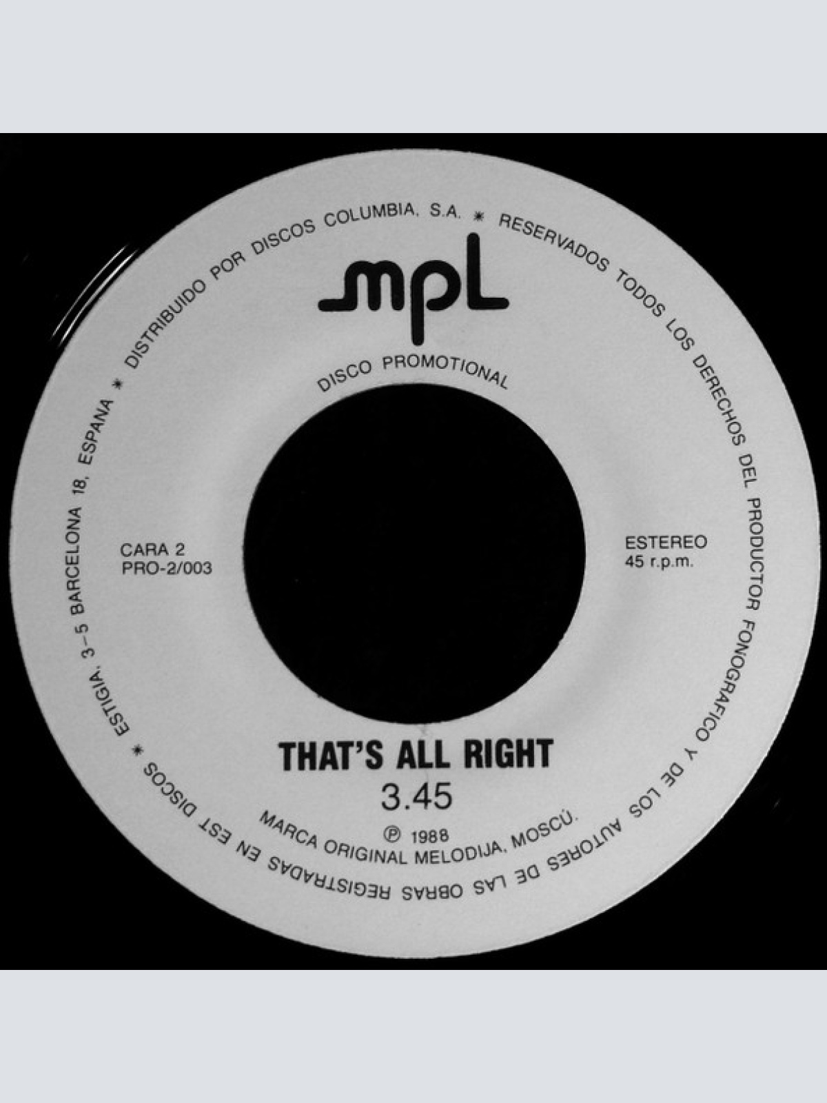 Vinyl / Paul McCartney - Don't Get Around / That's All Right