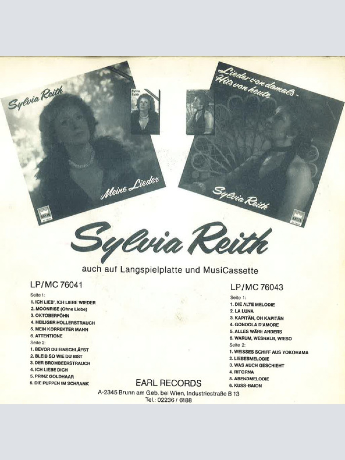 Vinyl / Sylvia Reith - Bleib So Wie Du Bist / Moonrise (Ohne Liebe)
