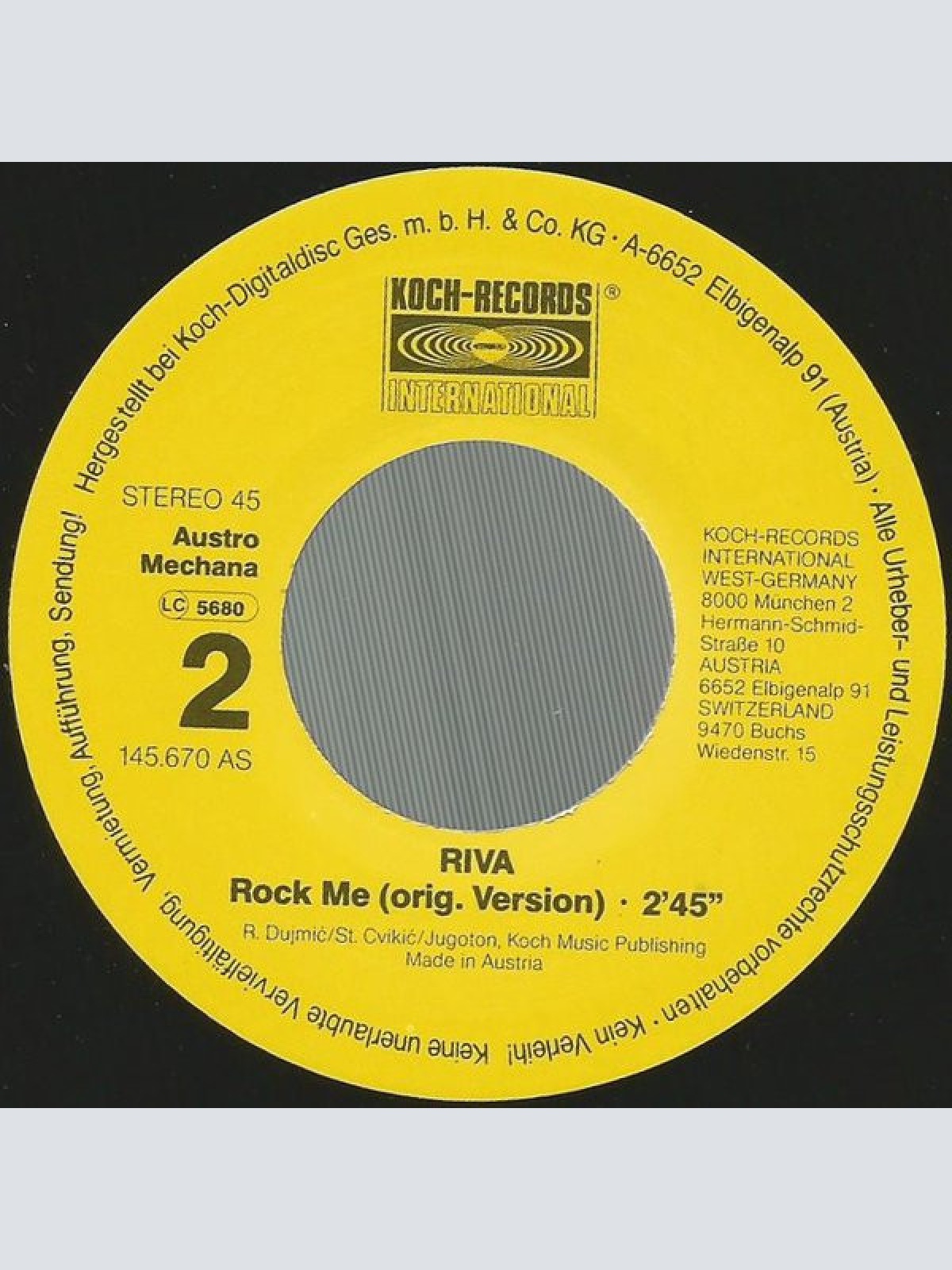 Vinyl / Riva (4) - Rock Me
