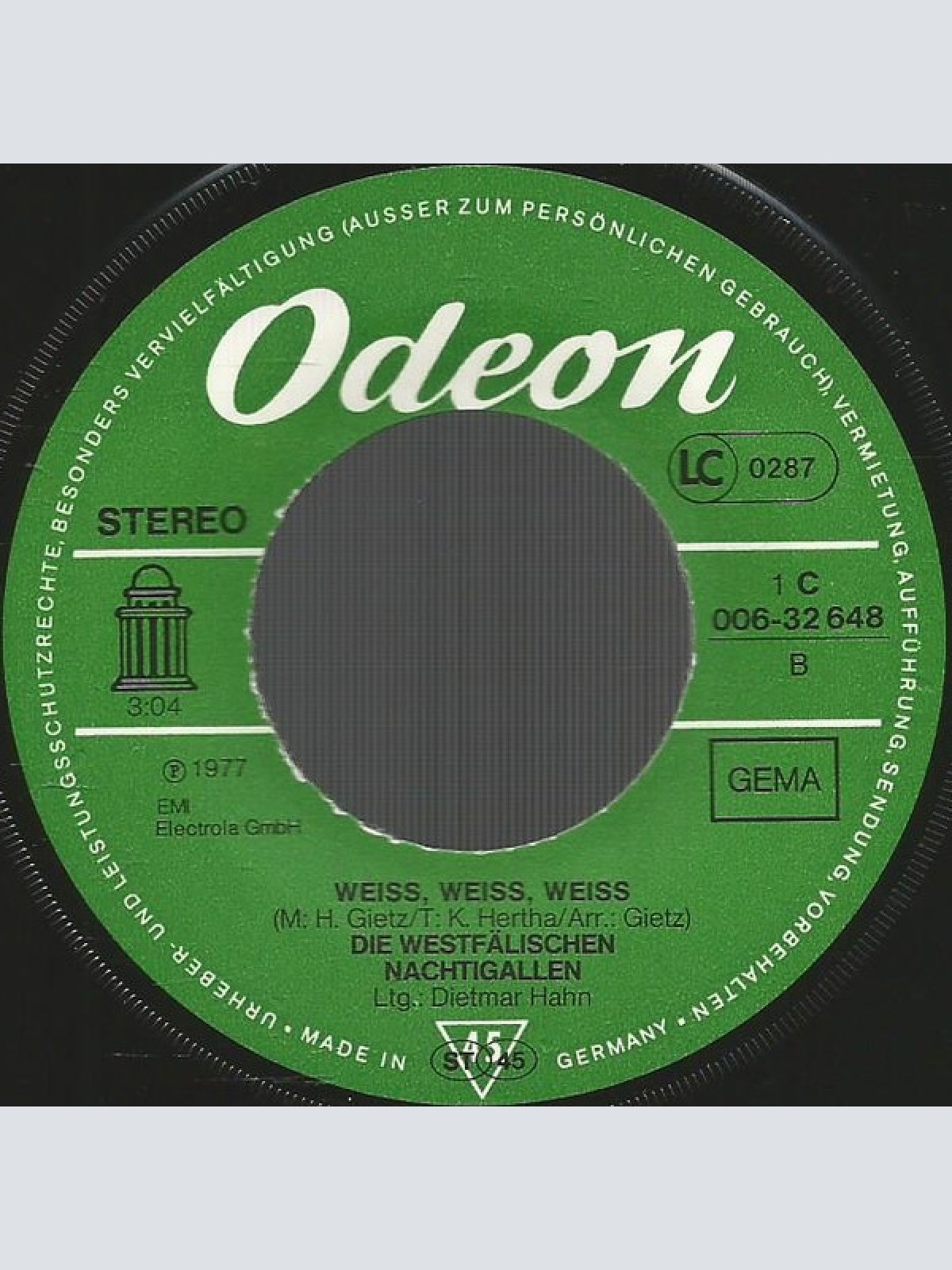 Vinyl / Die Westfälischen Nachtigallen - Rodelschlitten-Pudelmütze / Weiß, Weiß, Weiß