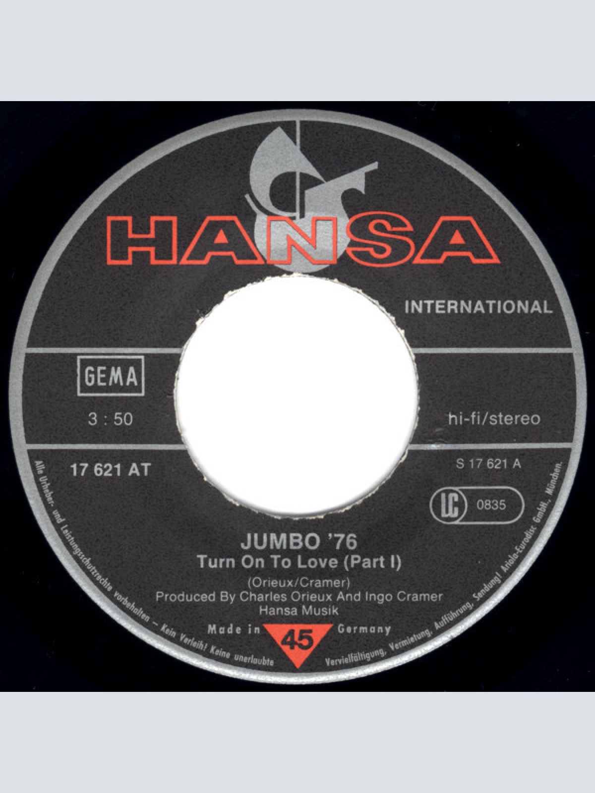 Vinyl / Jumbo '76* - Turn On To Love Part 1+2