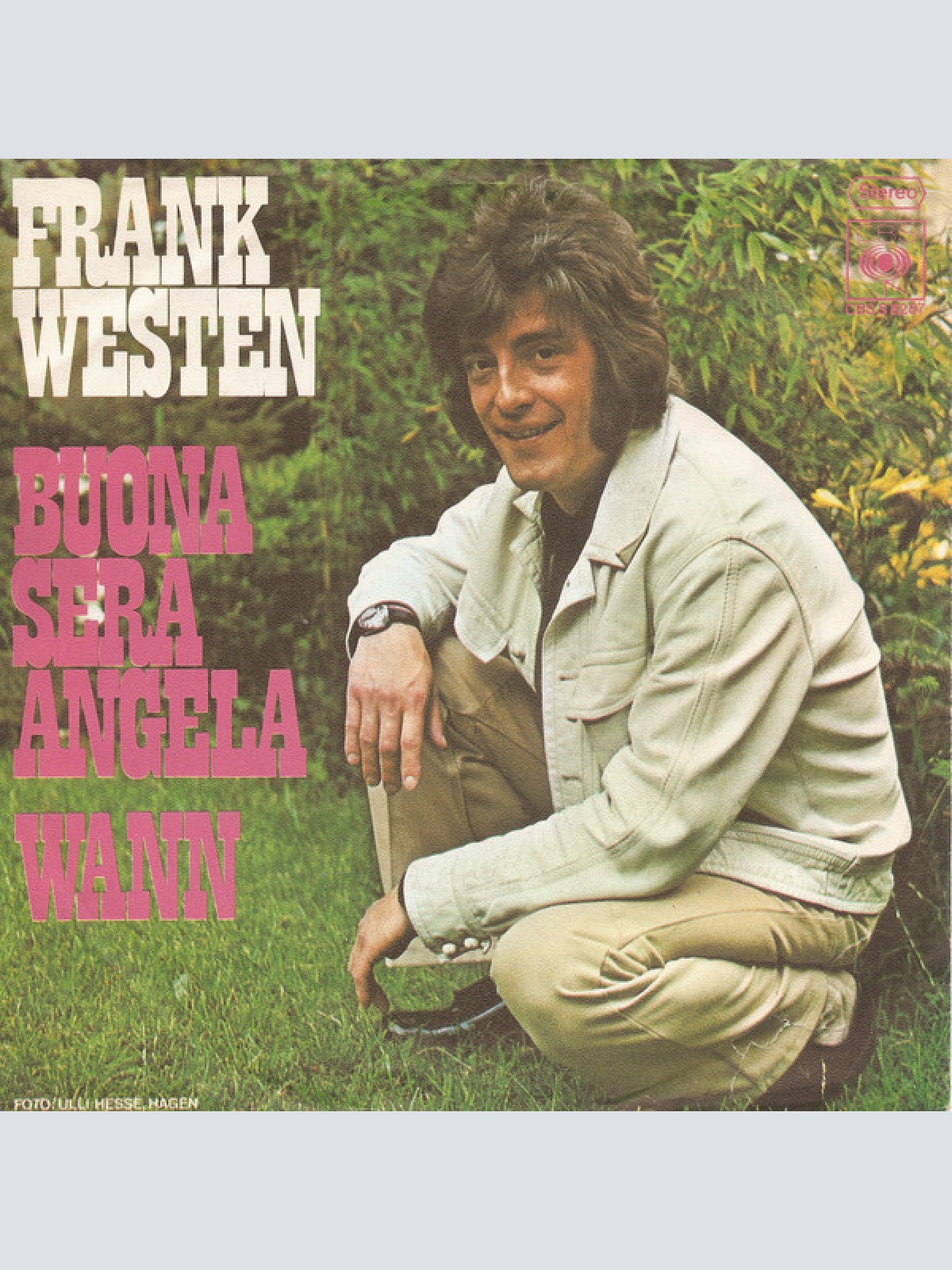 Vinyl / Frank Westen - Buona Sera Angela