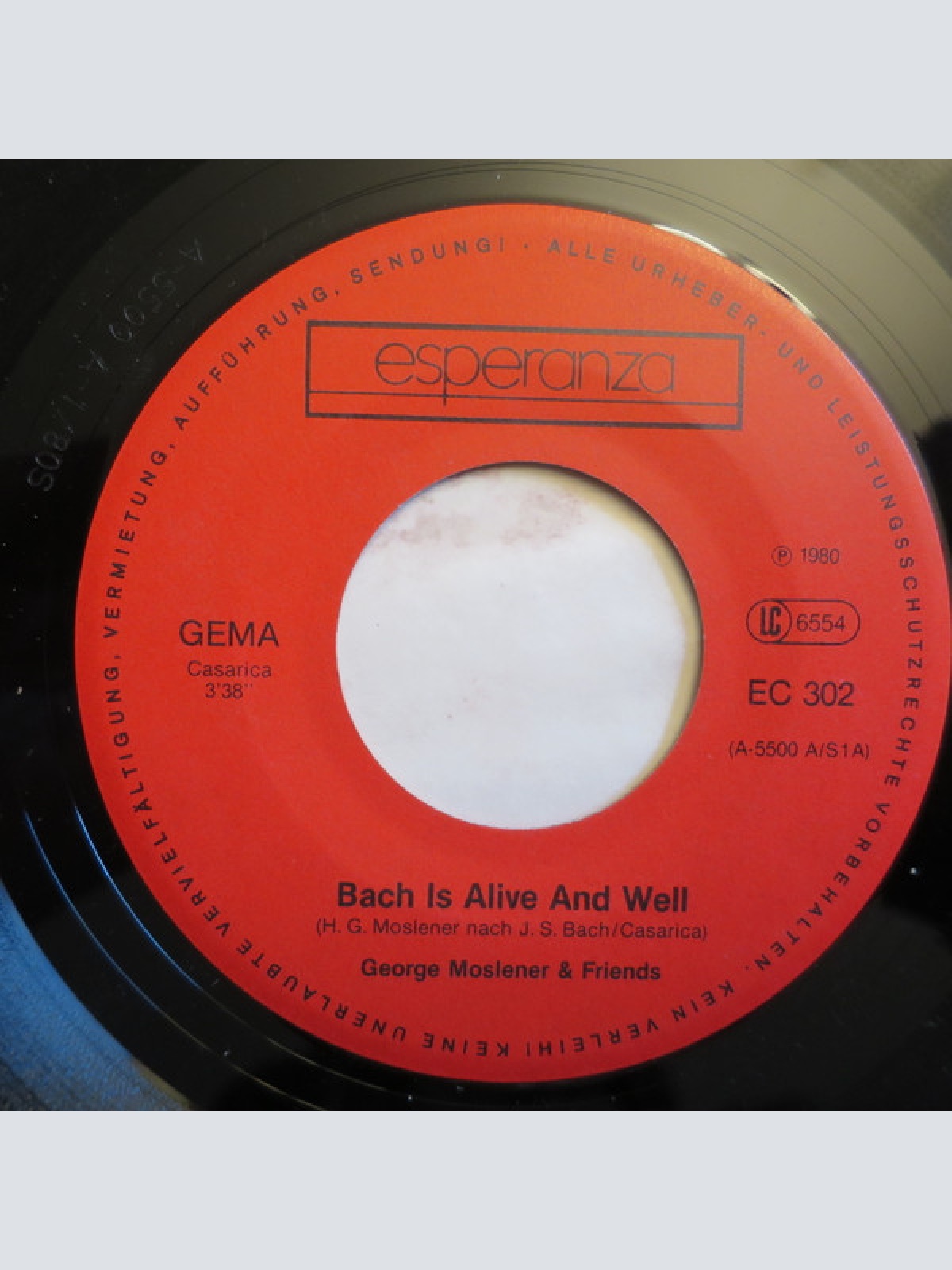 Vinyl / George Moslener & Friends - Bach Is Alive And Well / I Met Her At The Music School