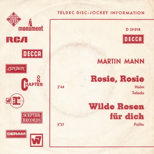 Vinyl / Martin Mann - Rosie, Rosie