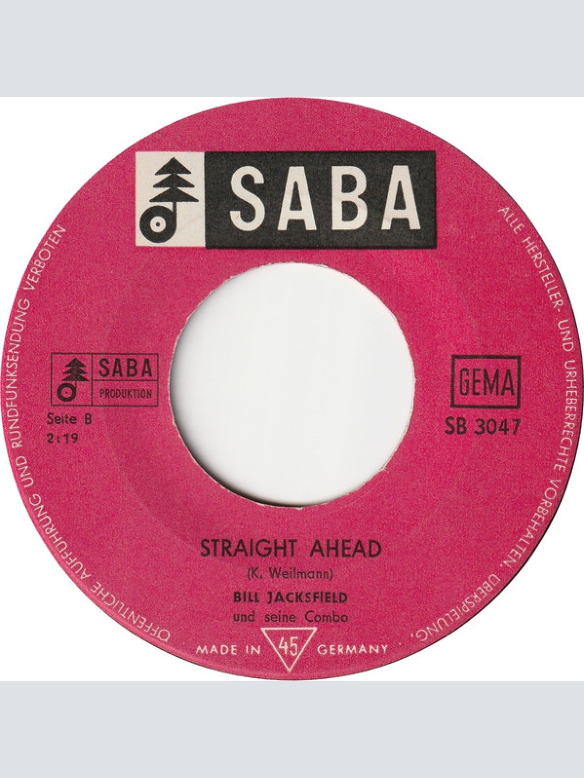 Vinyl / Bill Jacksfield - Heimweh Nach Virginia