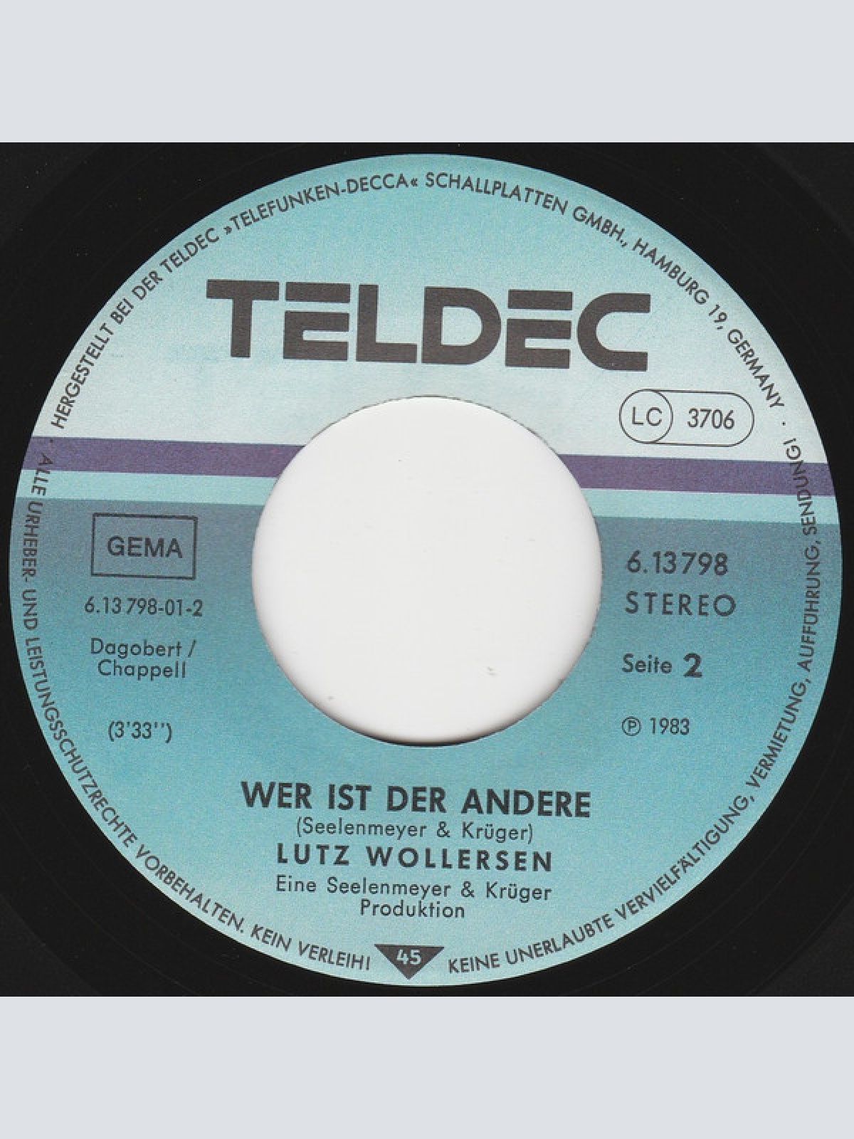 Vinyl / Lutz Wollersen - O Sole Mio