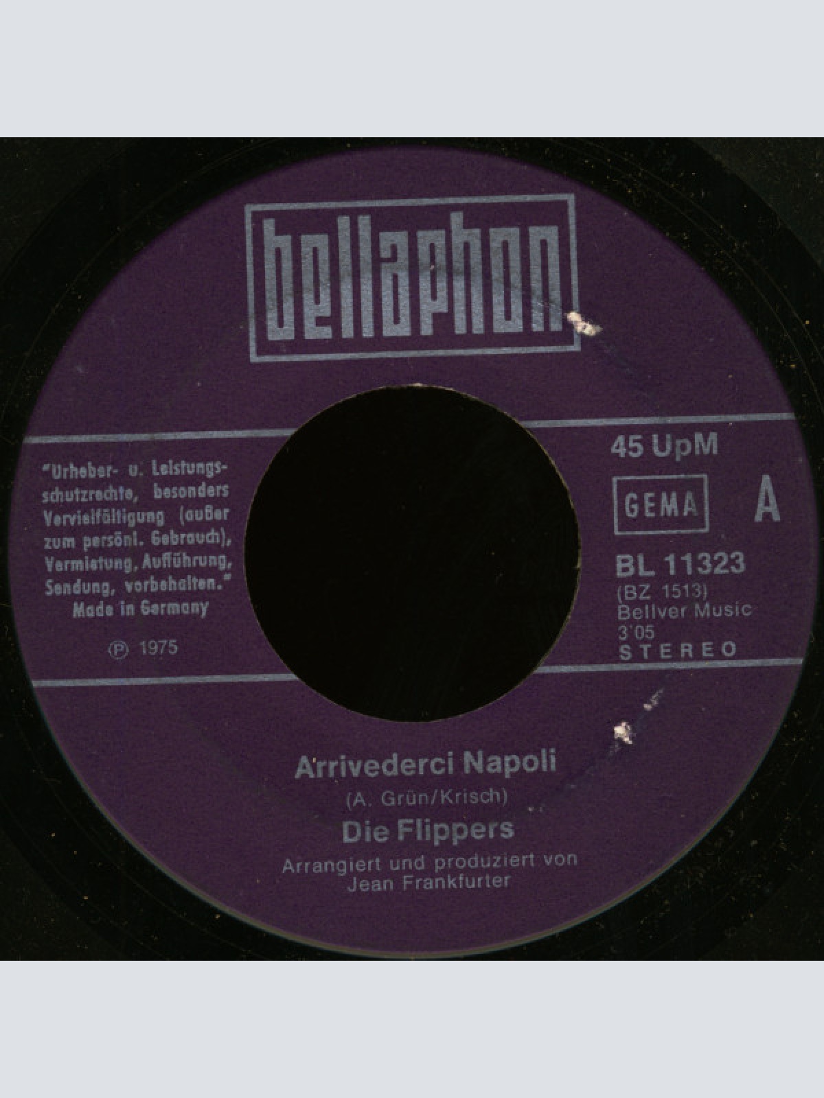 Vinyl / Die Flippers - Arrivederci Napoli
