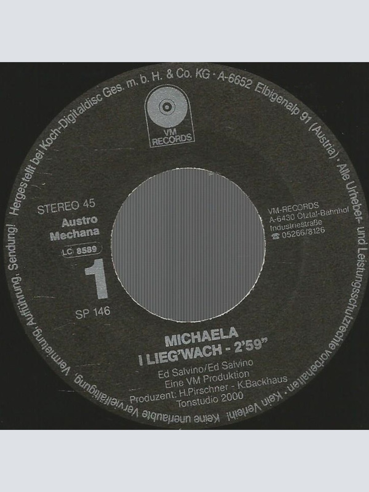 Vinyl / Michaela (12) - I Lieg' Wach