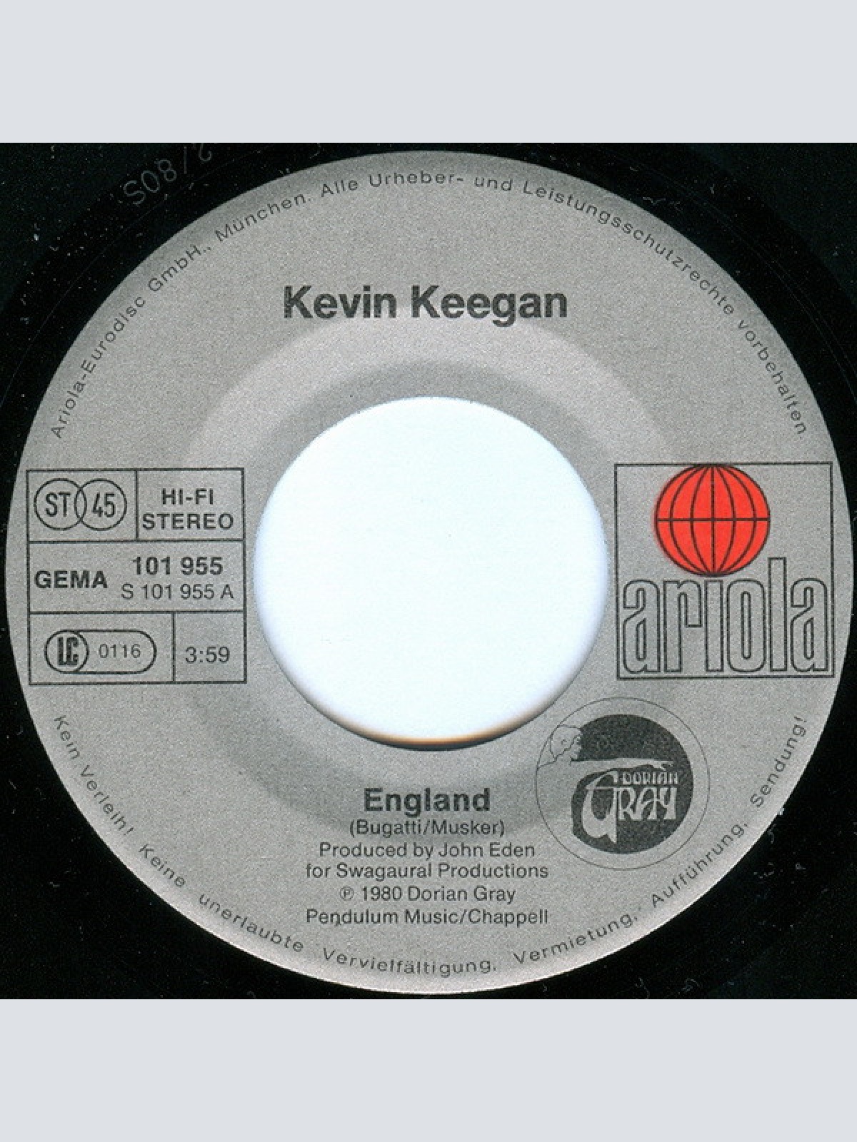 Vinyl / Kevin Keegan - England
