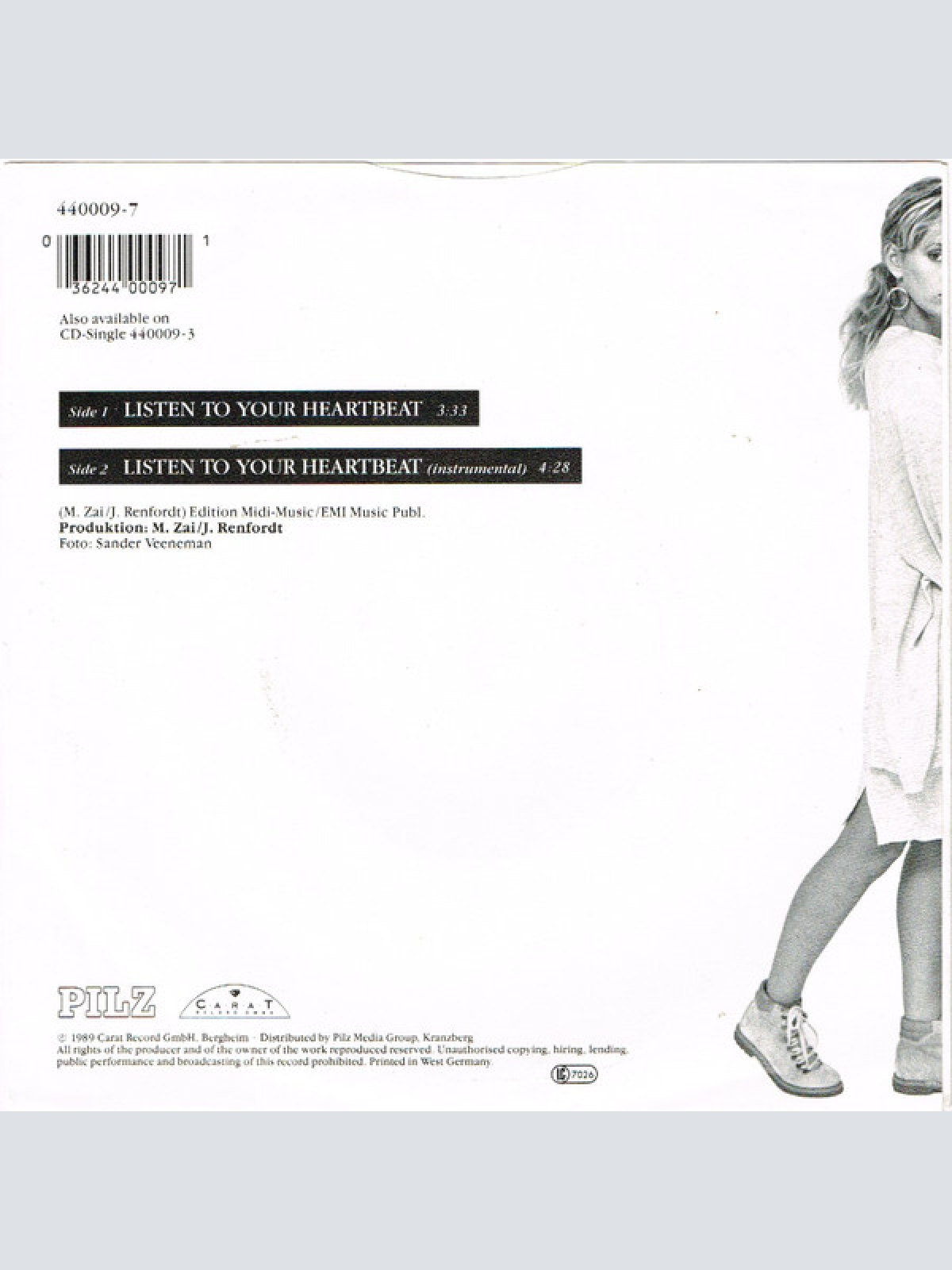 Vinyl / Denise Denis - Listen To Your Heartbeat