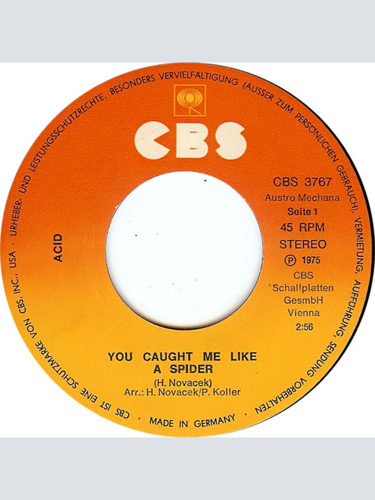 Vinyl / Acid (4) - You Caught Me Like A Spider