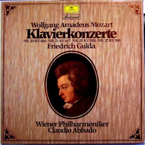 Vinyl / Wolfgang Amadeus Mozart - Friedrich Gulda, Wiener Philharmoniker, Claudio Abbado - Klavierkonzerte Nr. 20 KV 466 Nr. 21 KV 467 Nr. 25 KV 503 Nr. 27 KV 595