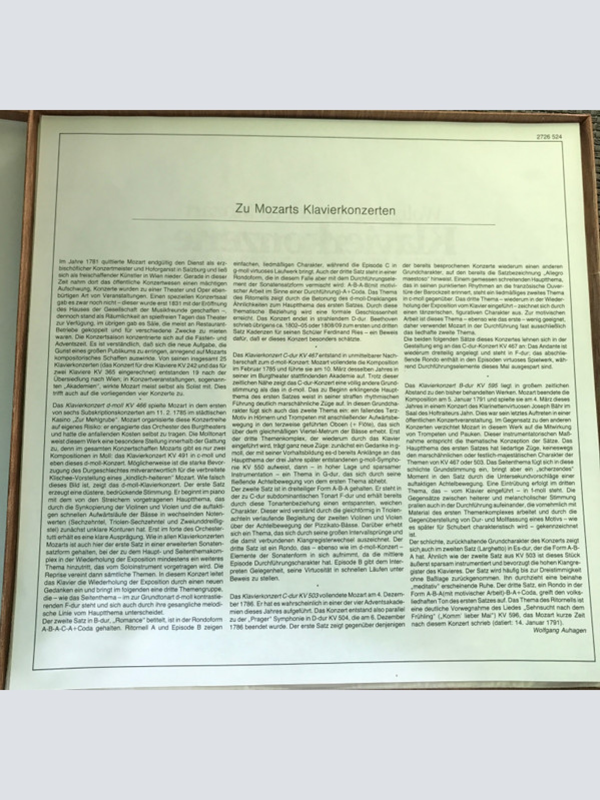 Vinyl / Wolfgang Amadeus Mozart - Friedrich Gulda, Wiener Philharmoniker, Claudio Abbado - Klavierkonzerte Nr. 20 KV 466 Nr. 21 KV 467 Nr. 25 KV 503 Nr. 27 KV 595
