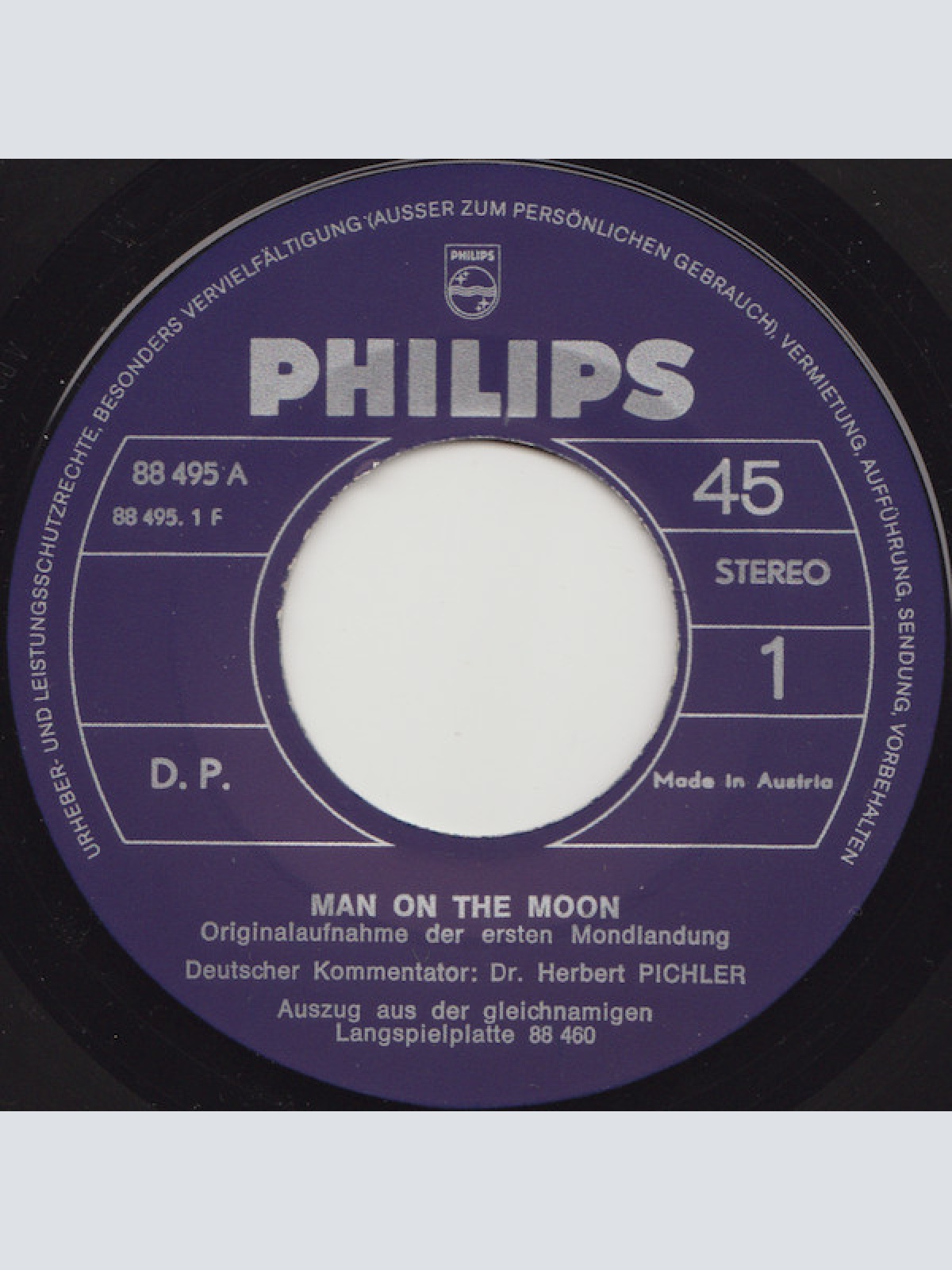 Vinyl / Dr. Herbert Pichler* - Man On The Moon – Der Raumflug Zum Mond