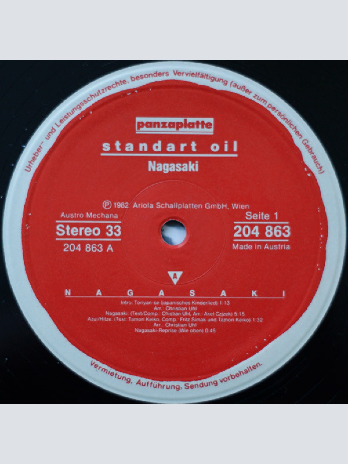 Vinyl / Standart Oil - Nagasaki