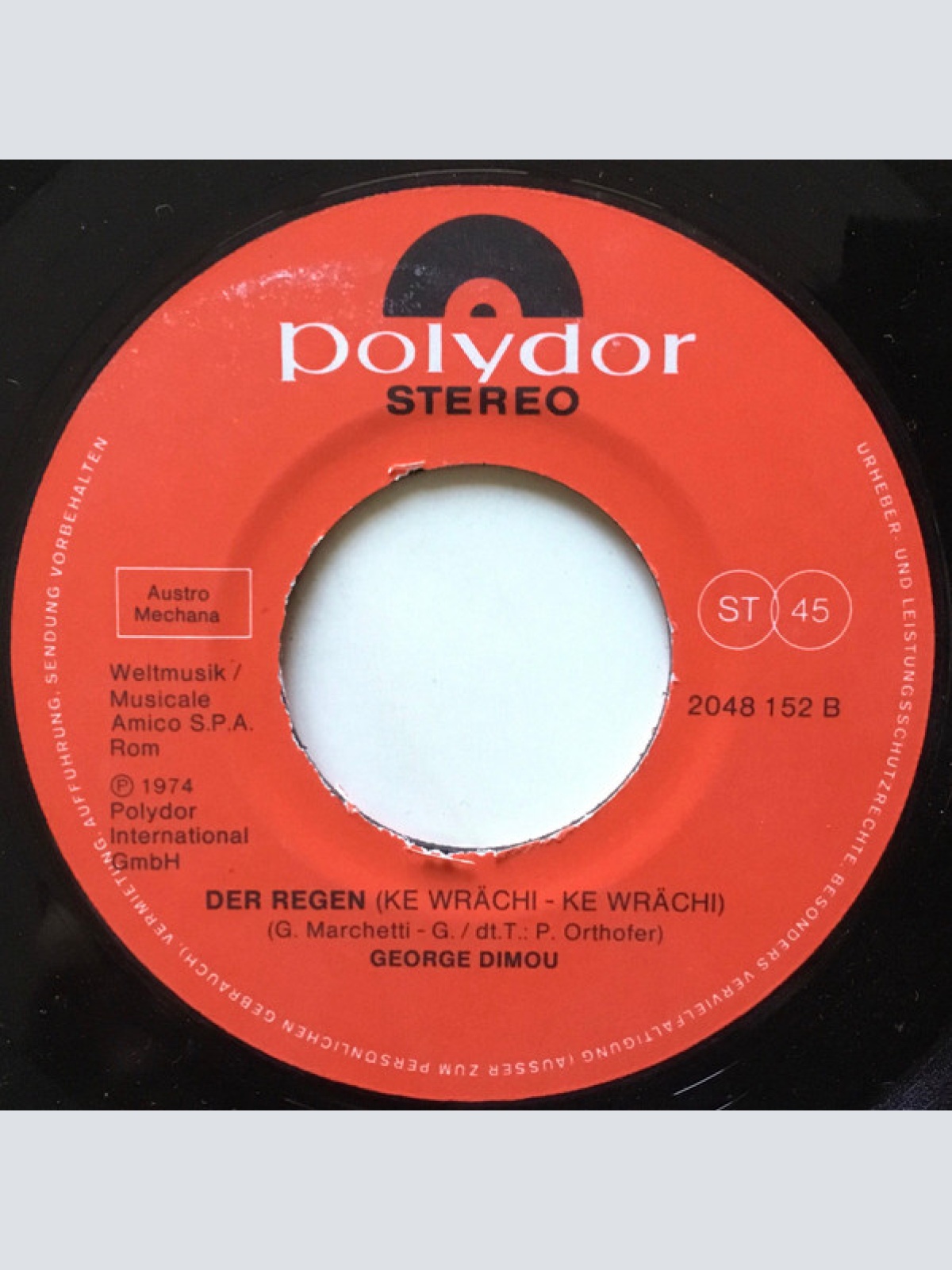 Vinyl / Georges Dimou - Nimm Dir Öfter Zeit