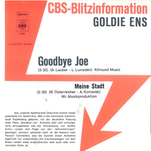 Vinyl / Goldie Ens - Goodbye Joe
