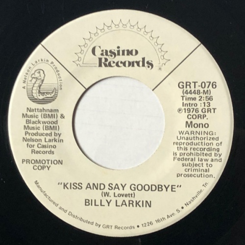Vinyl / Billy Larkin (3) - Kiss And Say Goodbye