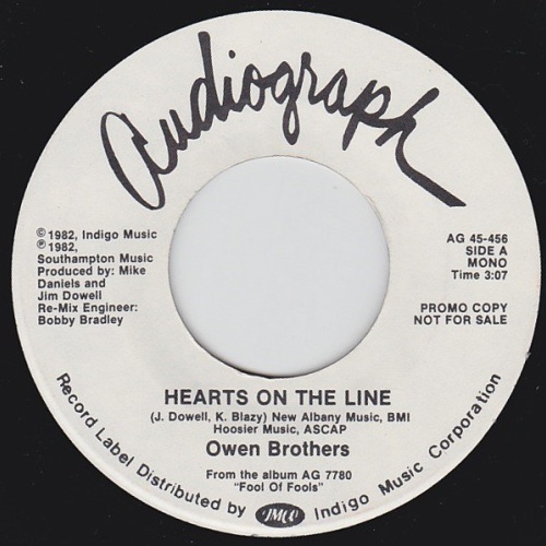 Vinyl / Owen Brothers - Hearts On The Line