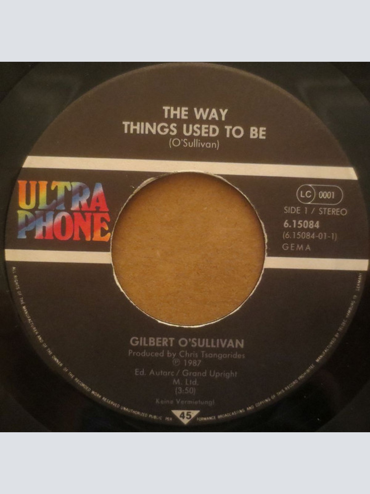 Vinyl / Gilbert O'Sullivan - The Way Things Used To Be / Lost A Friend