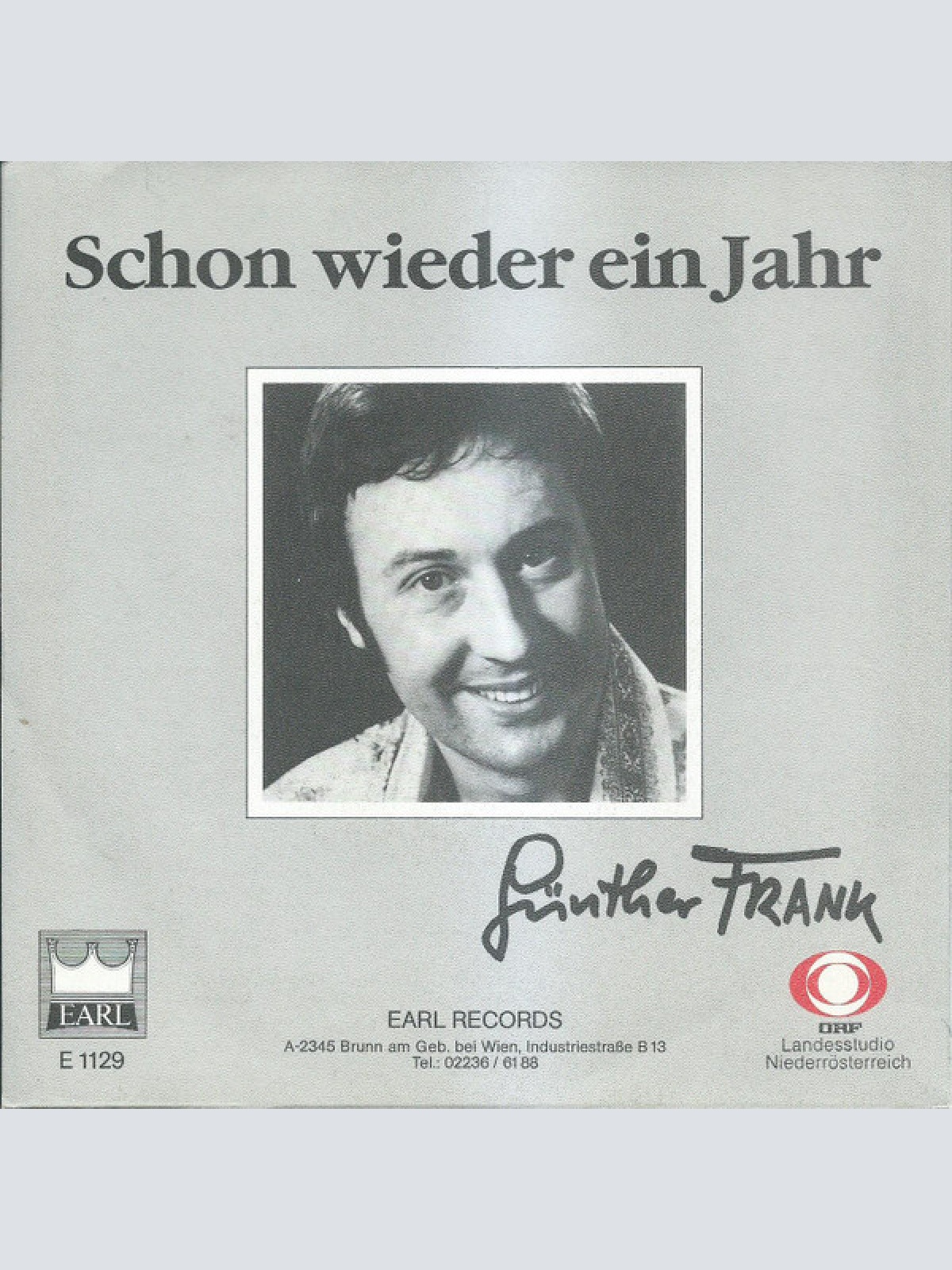 Vinyl / Günther Frank - An Meinen Schutzengel / Schon Wieder Ein Jahr