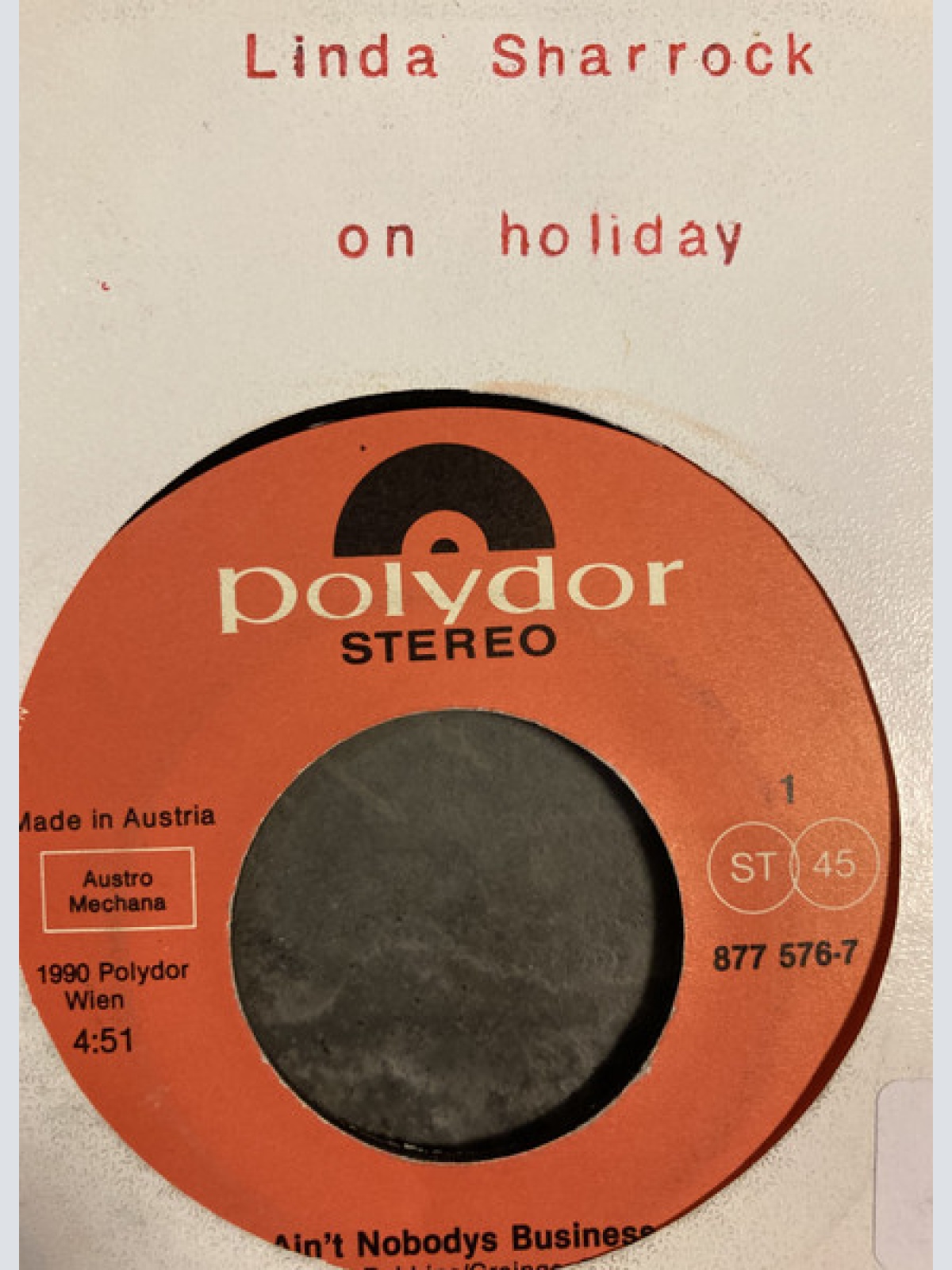 Vinyl / Linda Sharrock - Ain't Nobodys Business