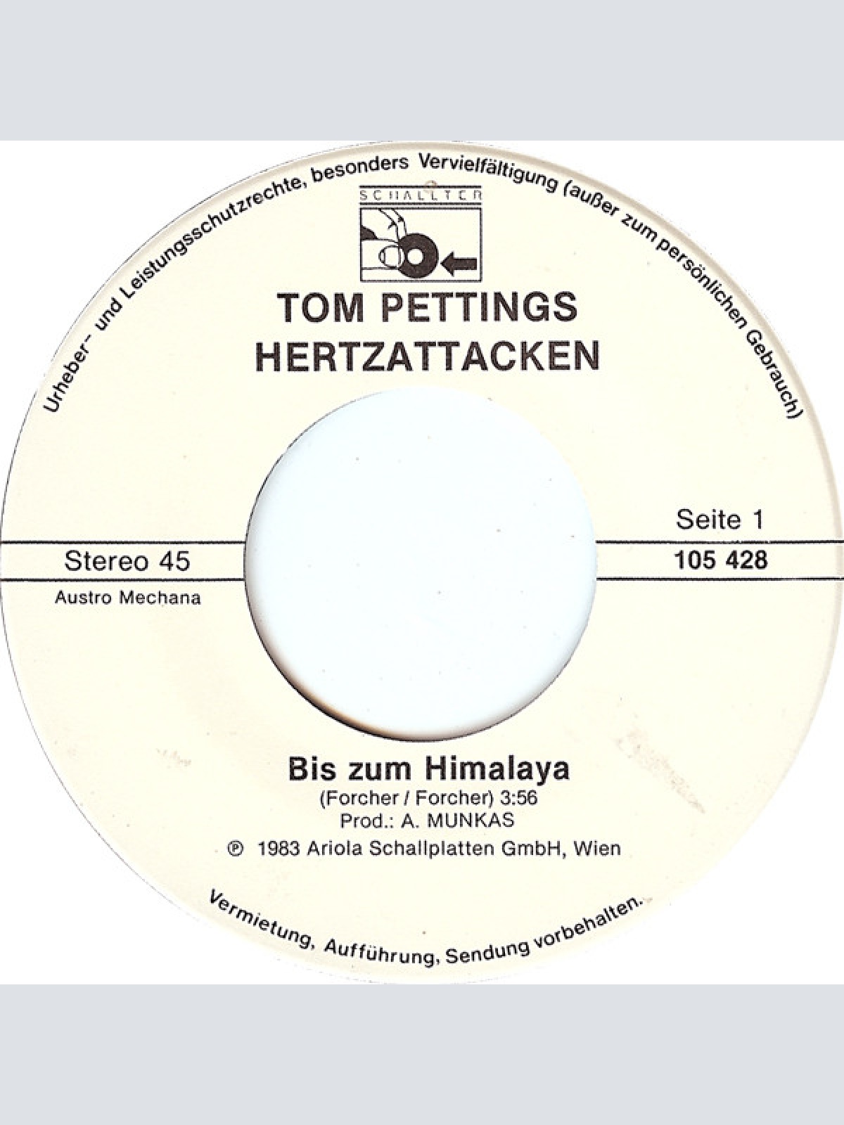Vinyl / Tom Pettings Hertzattacken - Bis Zum Himalaya
