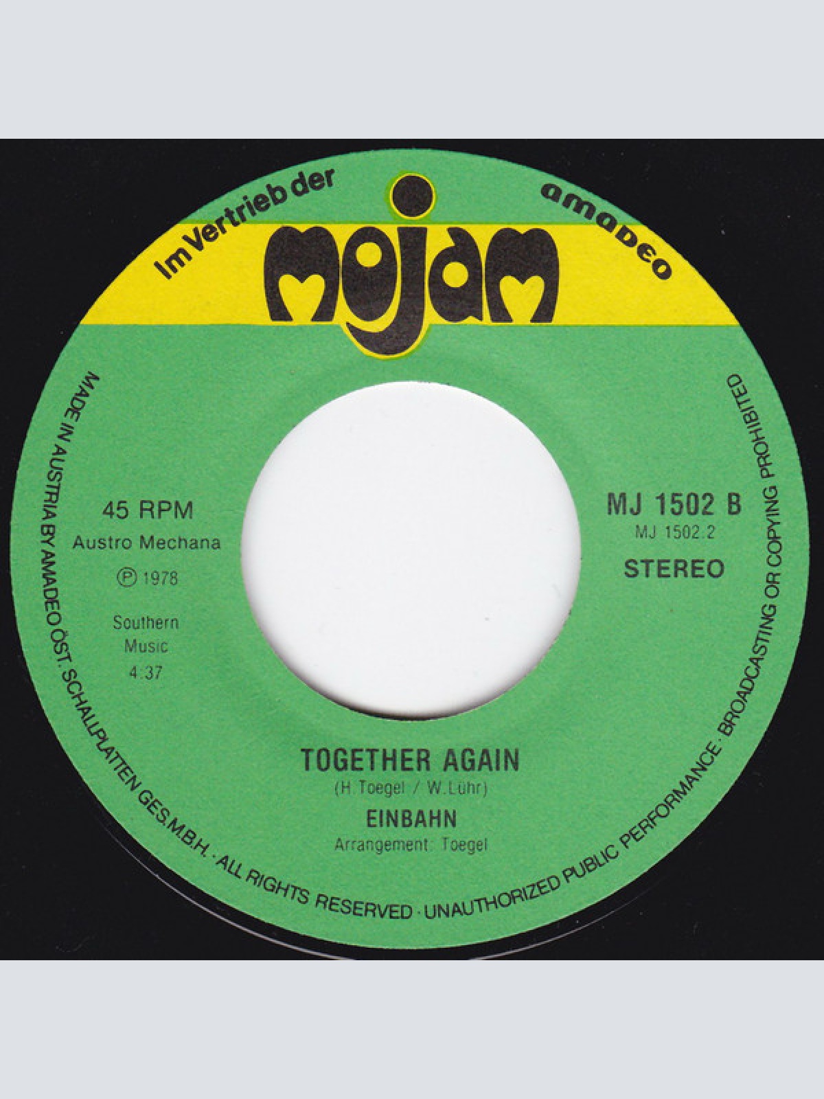 Vinyl / Einbahn (2) - Where is The Light