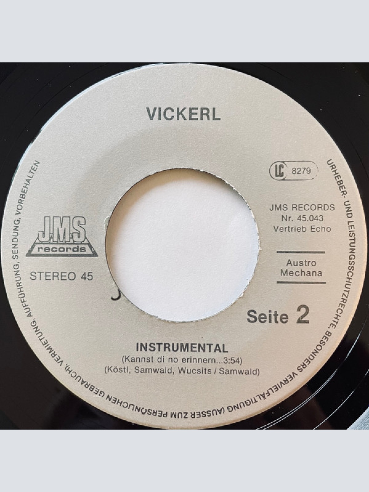 Vinyl / Vickerl* - Kannst' Di No Erinnern...
