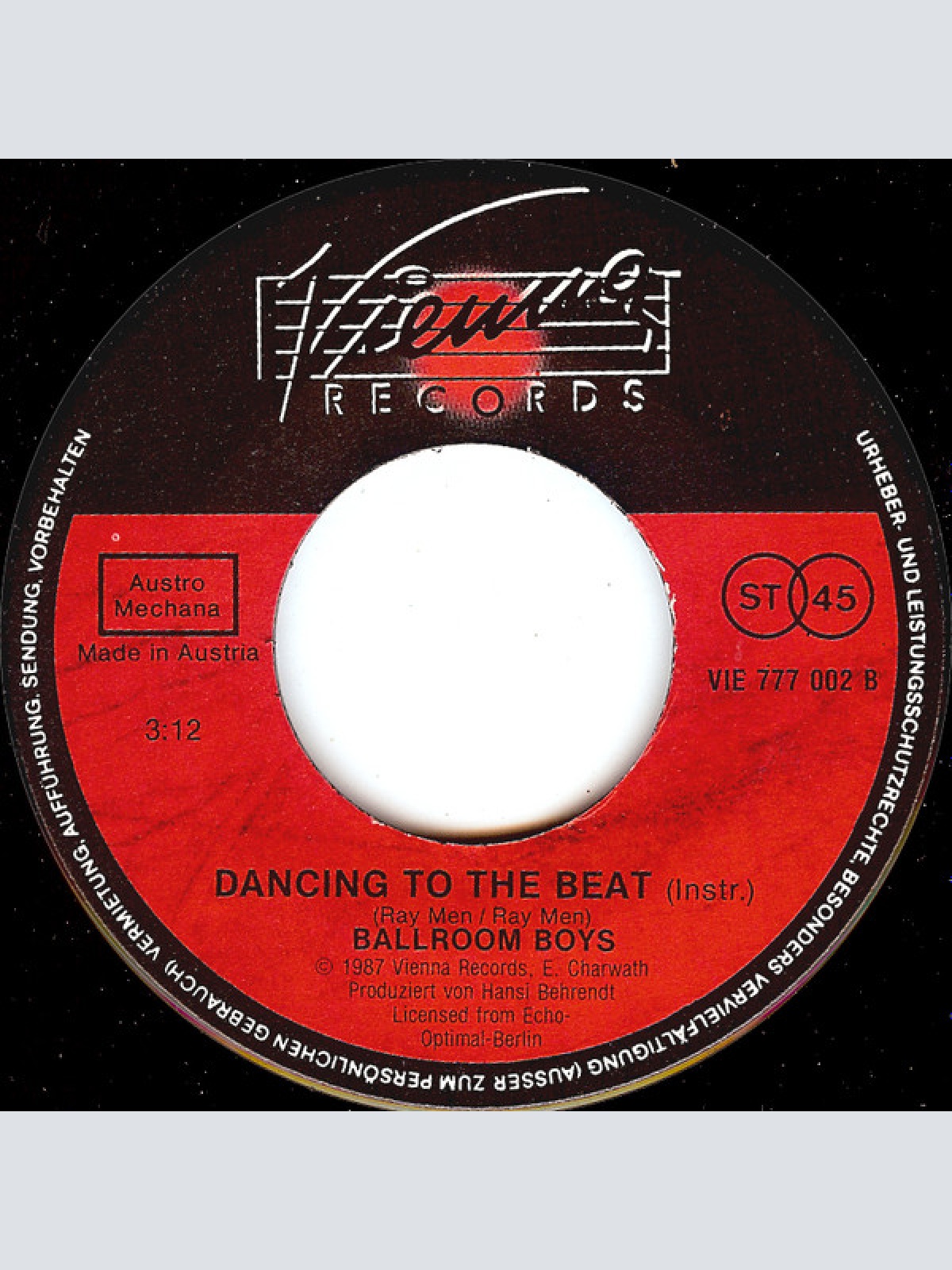 Vinyl / Ballroom Boys - Dancing To The Beat