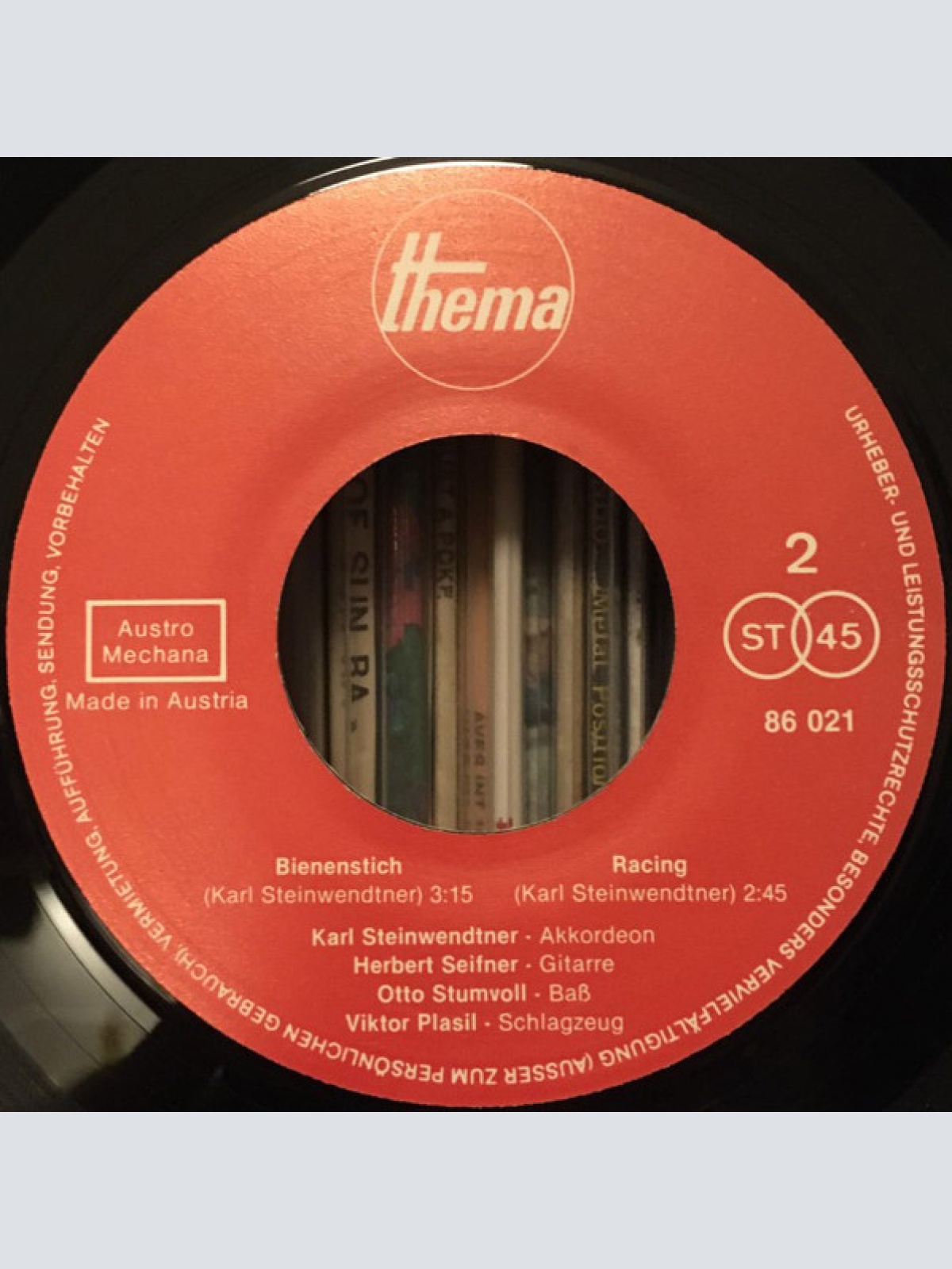 Vinyl / Karl Steinwendtner - Akkordeon