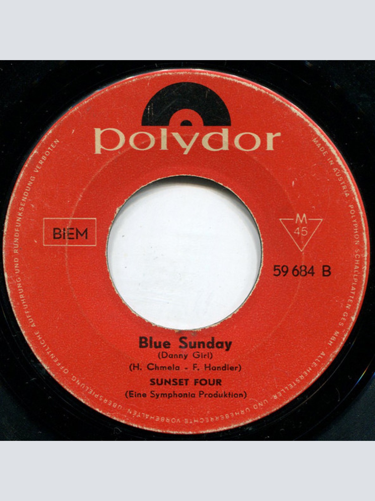 Vinyl / Sunset Four - Mädchen Die Weinen / Blue Sunday