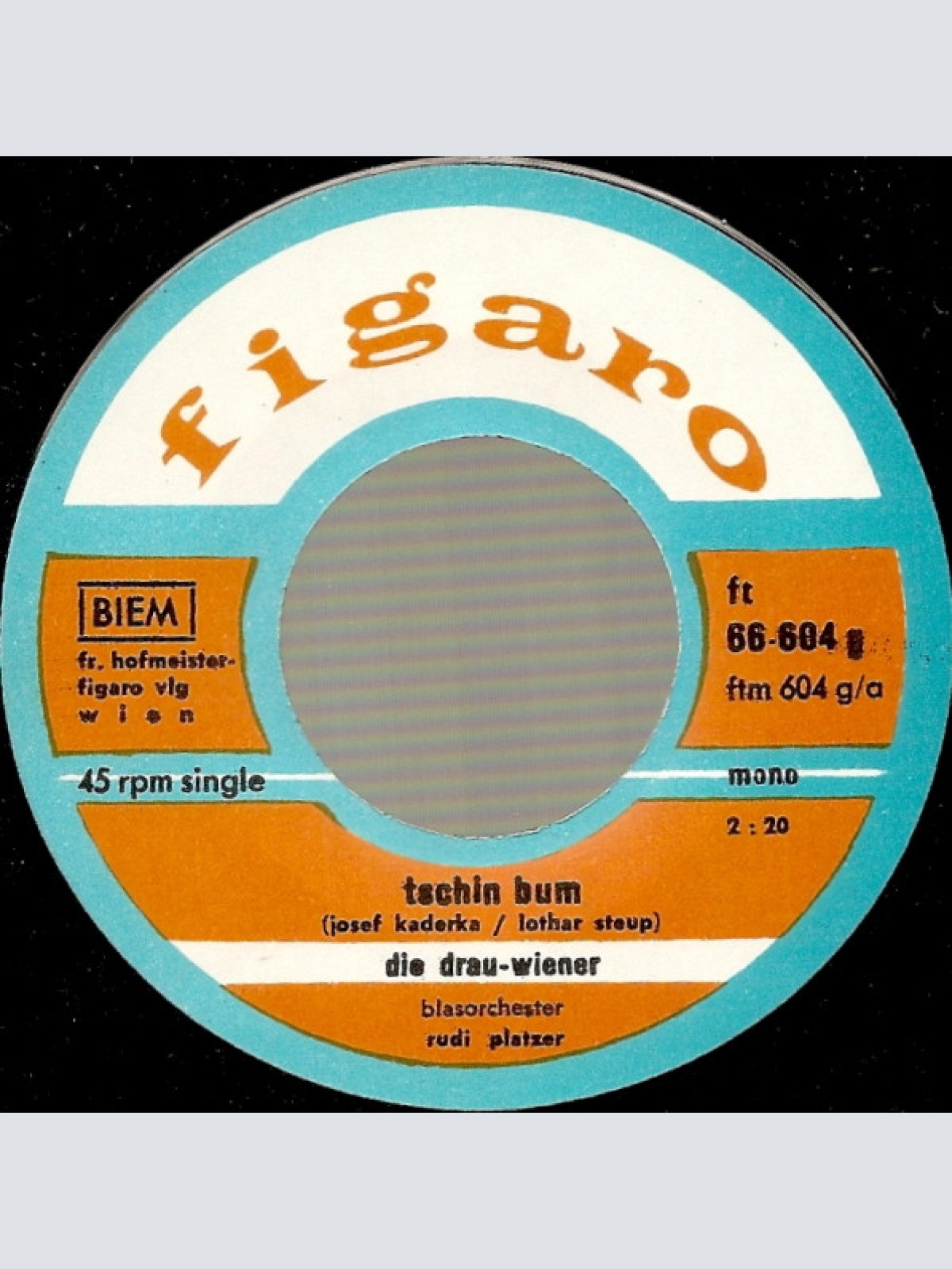 Vinyl / Blasorchester Rudi Platzer und Die Drau-Wiener - Tschin Bum! / Wir Haben Durst