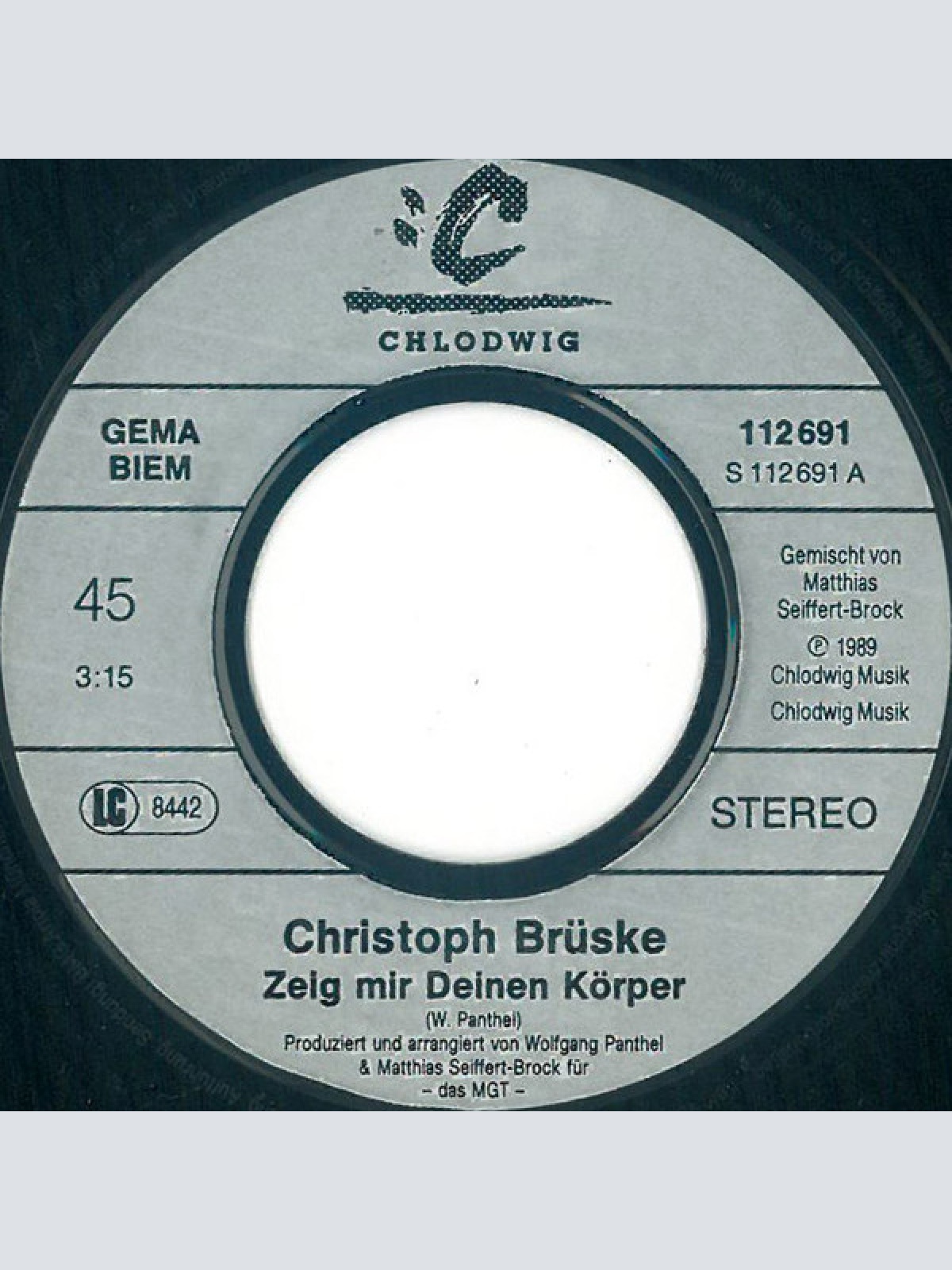 Vinyl / Christoph Brüske - Zeig Mir Deinen Körper