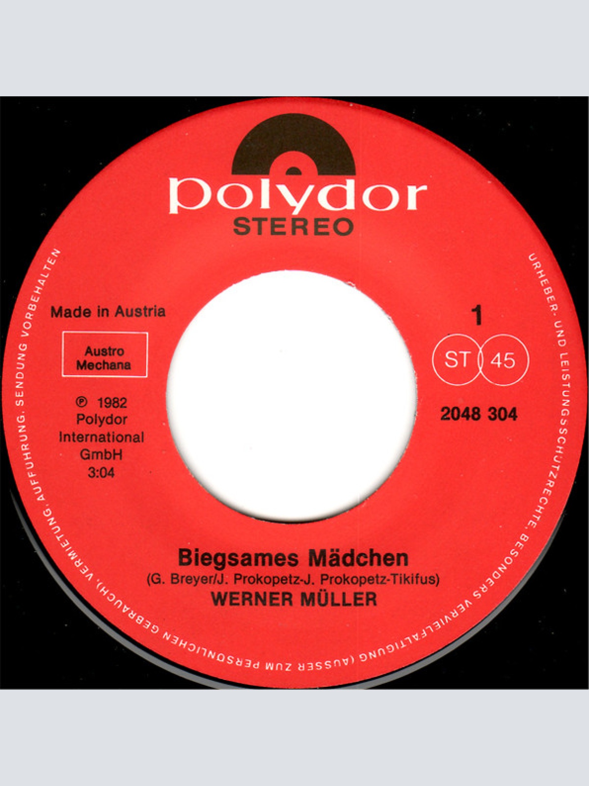 Vinyl / Werner Müller (2) - Biegsames Mädchen