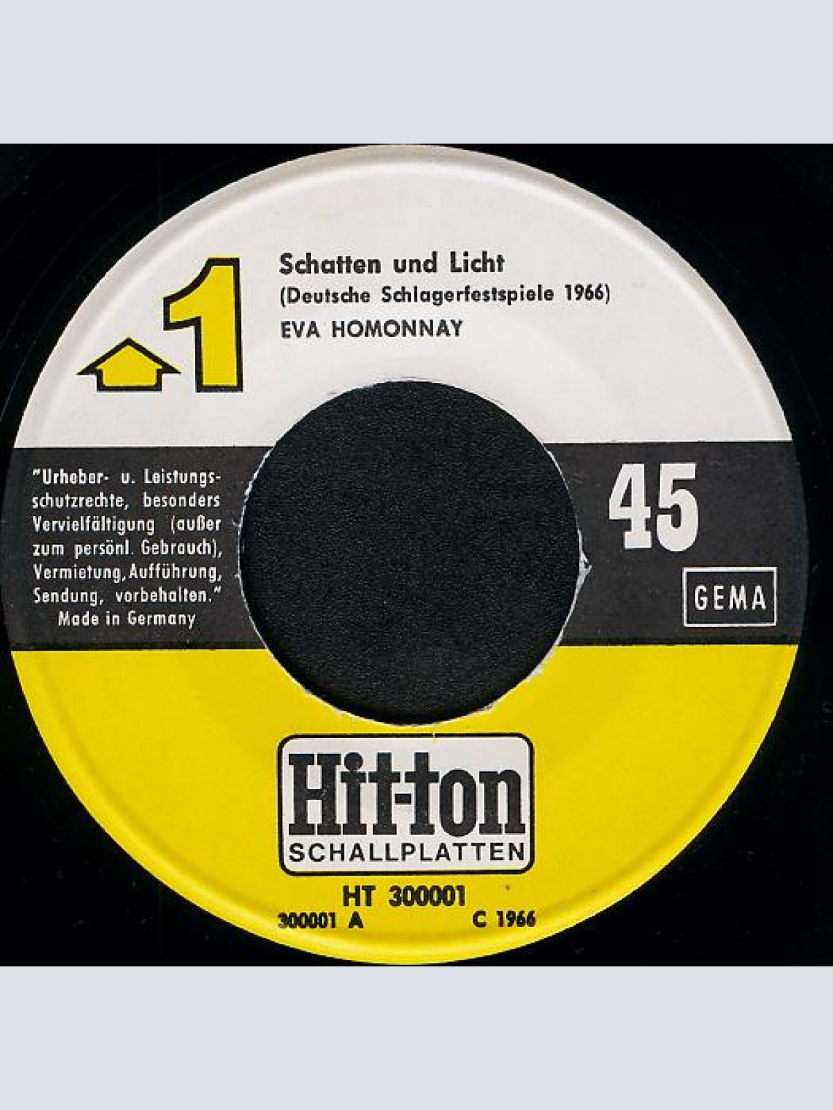 Vinyl / Eva Homonnay* - Schatten Und Licht / Ich Habe Dich Gefunden