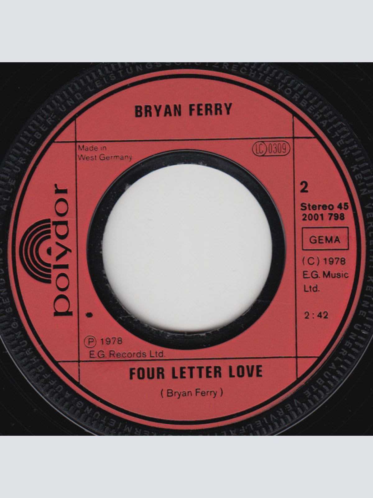 Vinyl / Bryan Ferry - Sign Of The Times