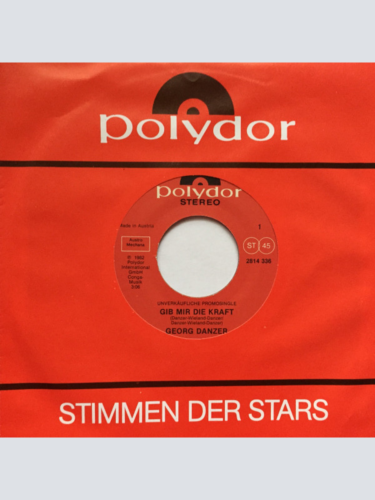 Vinyl / Georg Danzer - Gib Mir Die Kraft