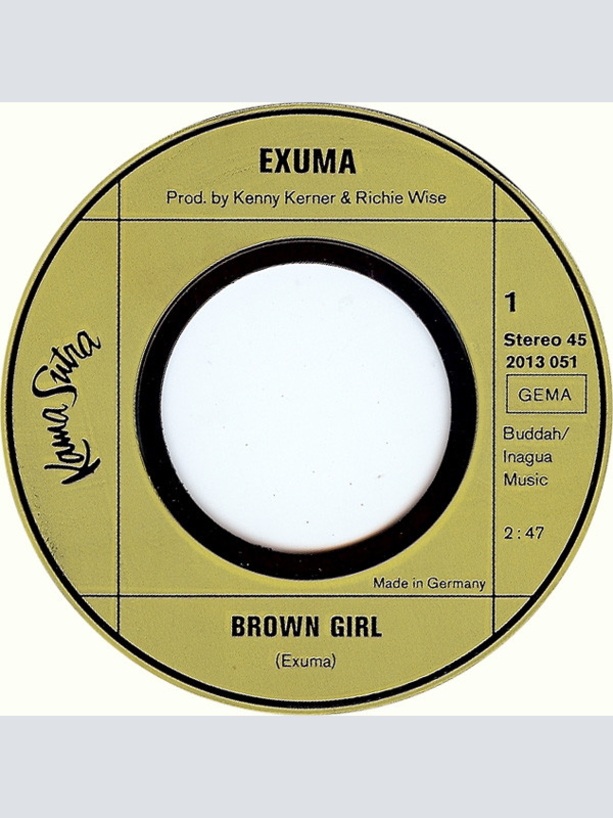 Vinyl / Exuma - Brown Girl