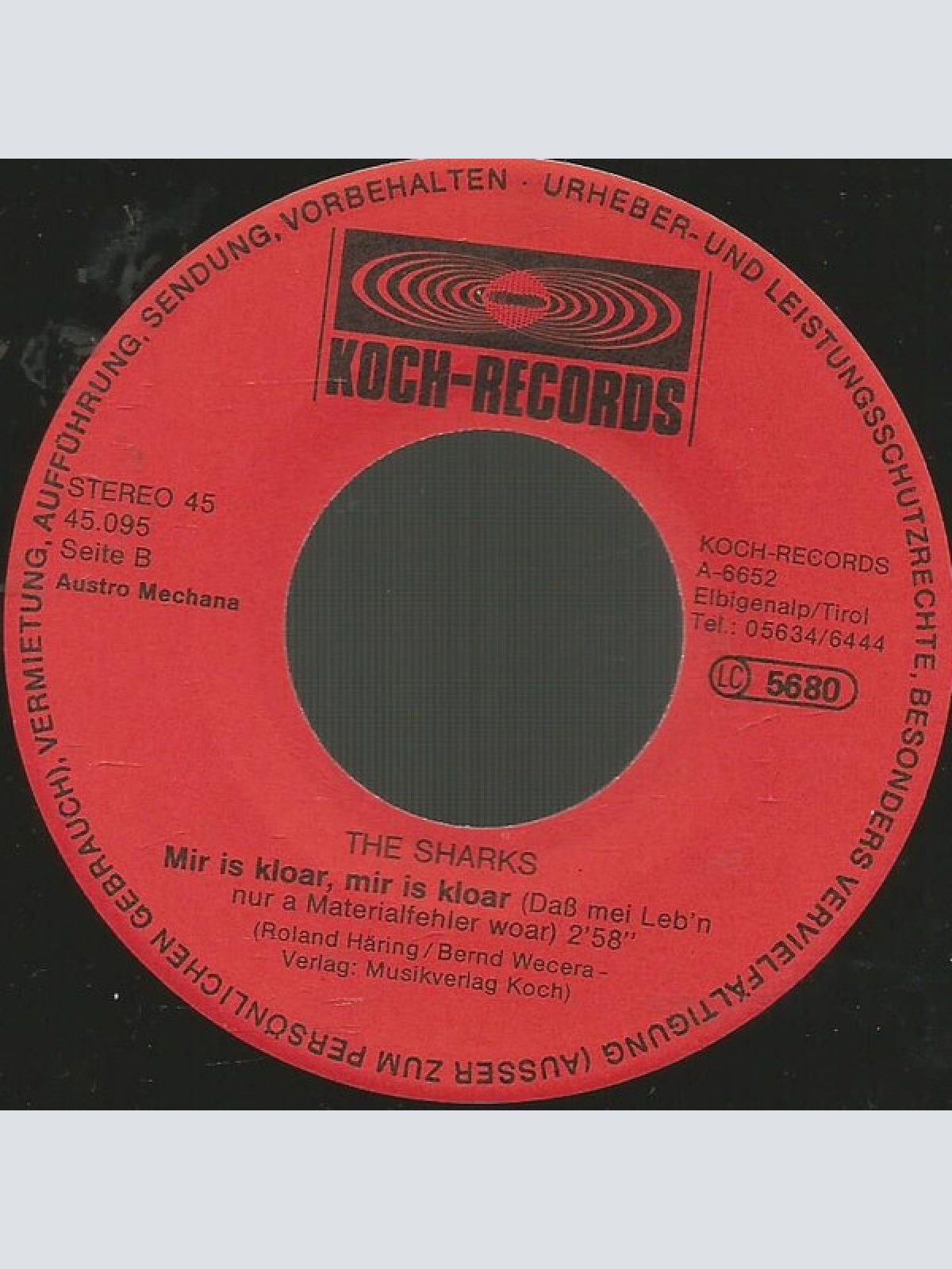 Vinyl / The Sharks (19) - Tennis Is Schee