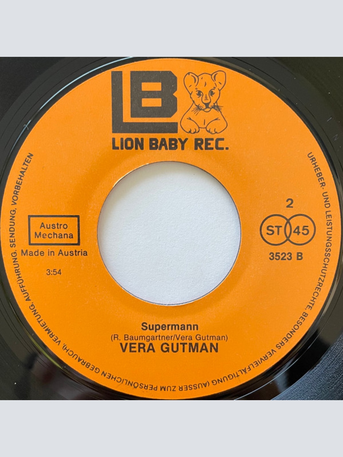 Vinyl / Vera Gutman - Kino / Supermann